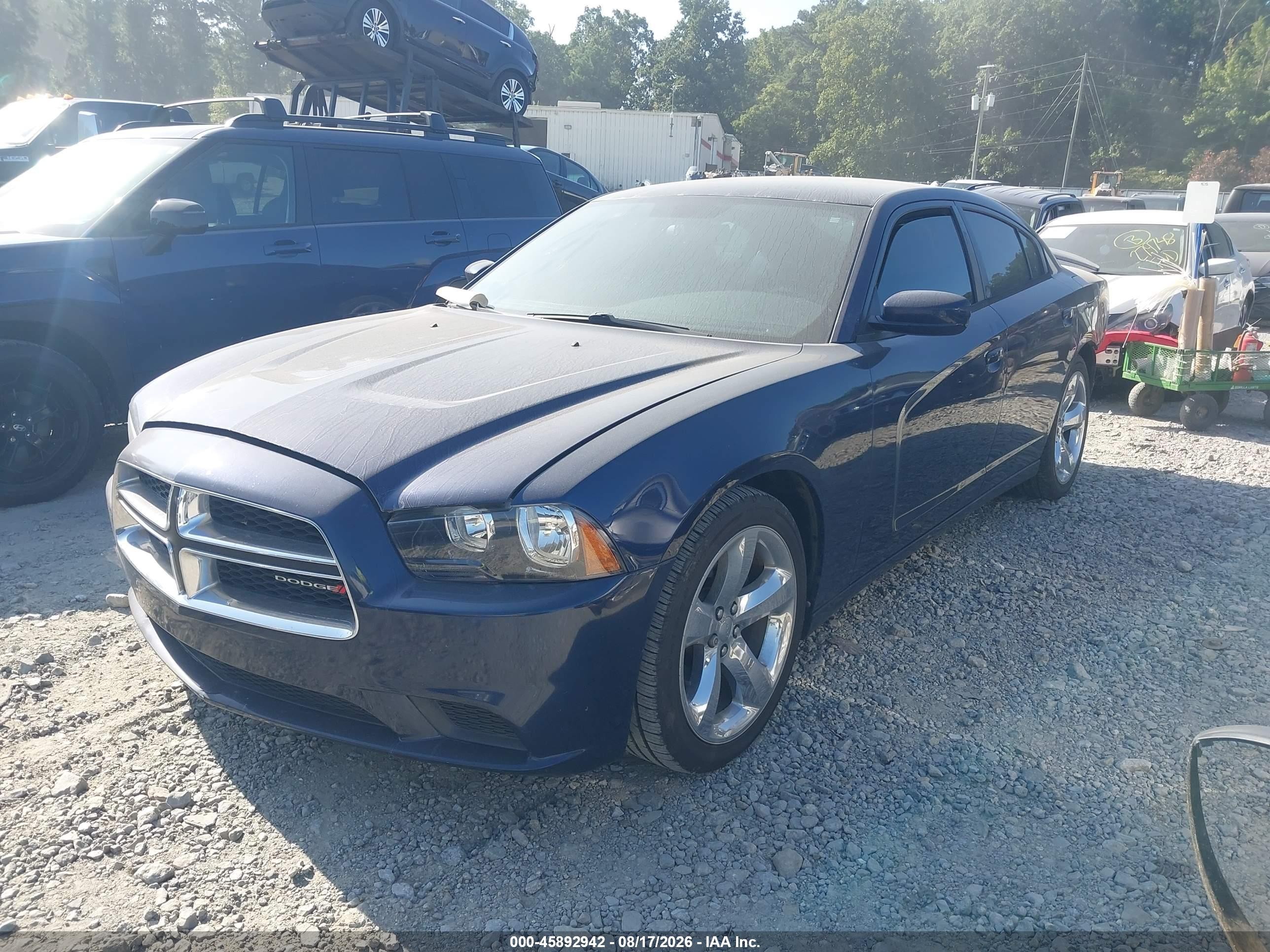 2013 Dodge Charger Se Blue vin: 2C3CDXBG6DH661302