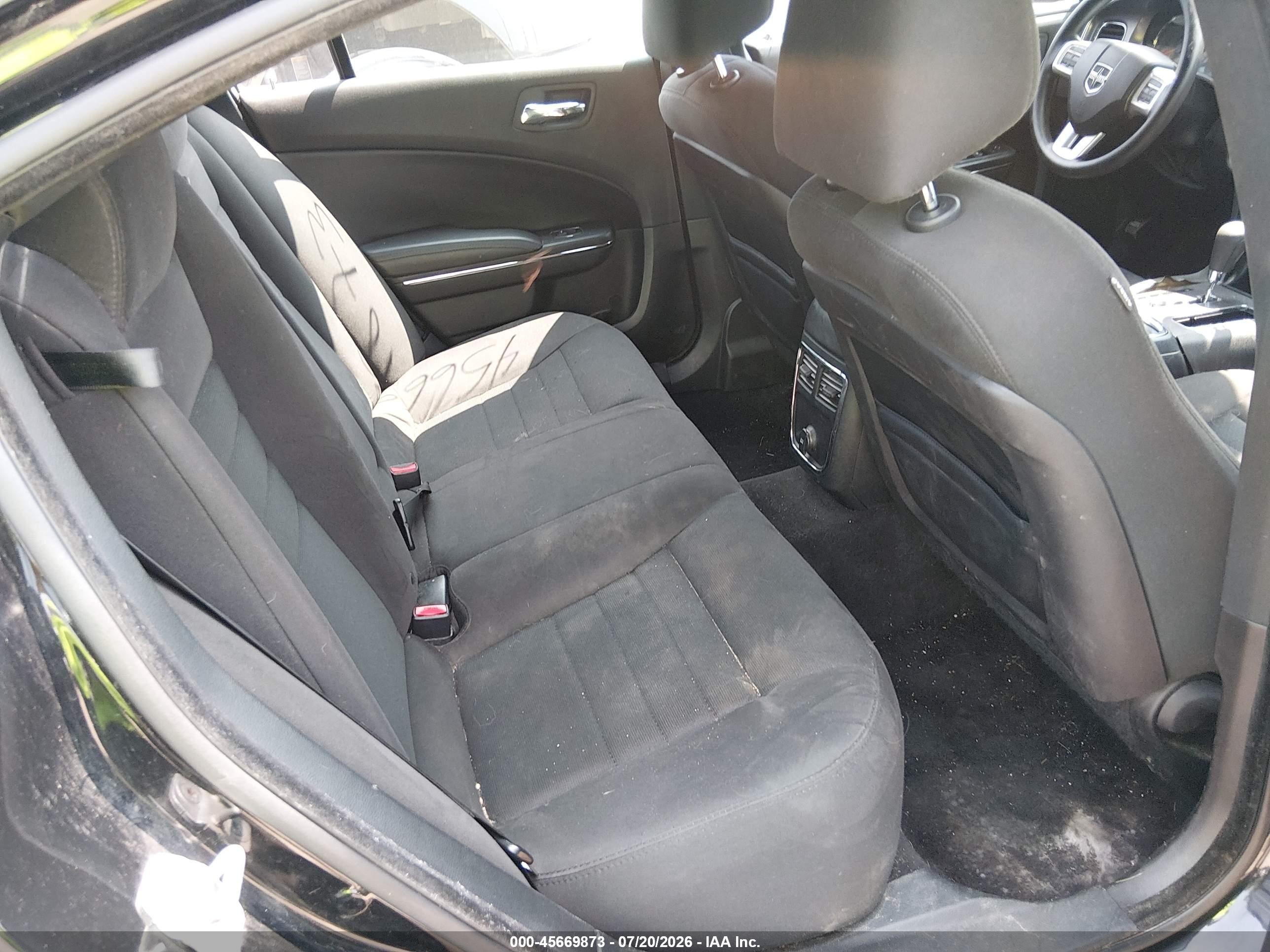 2013 Dodge Charger Se Black vin: 2C3CDXBG6DH720364