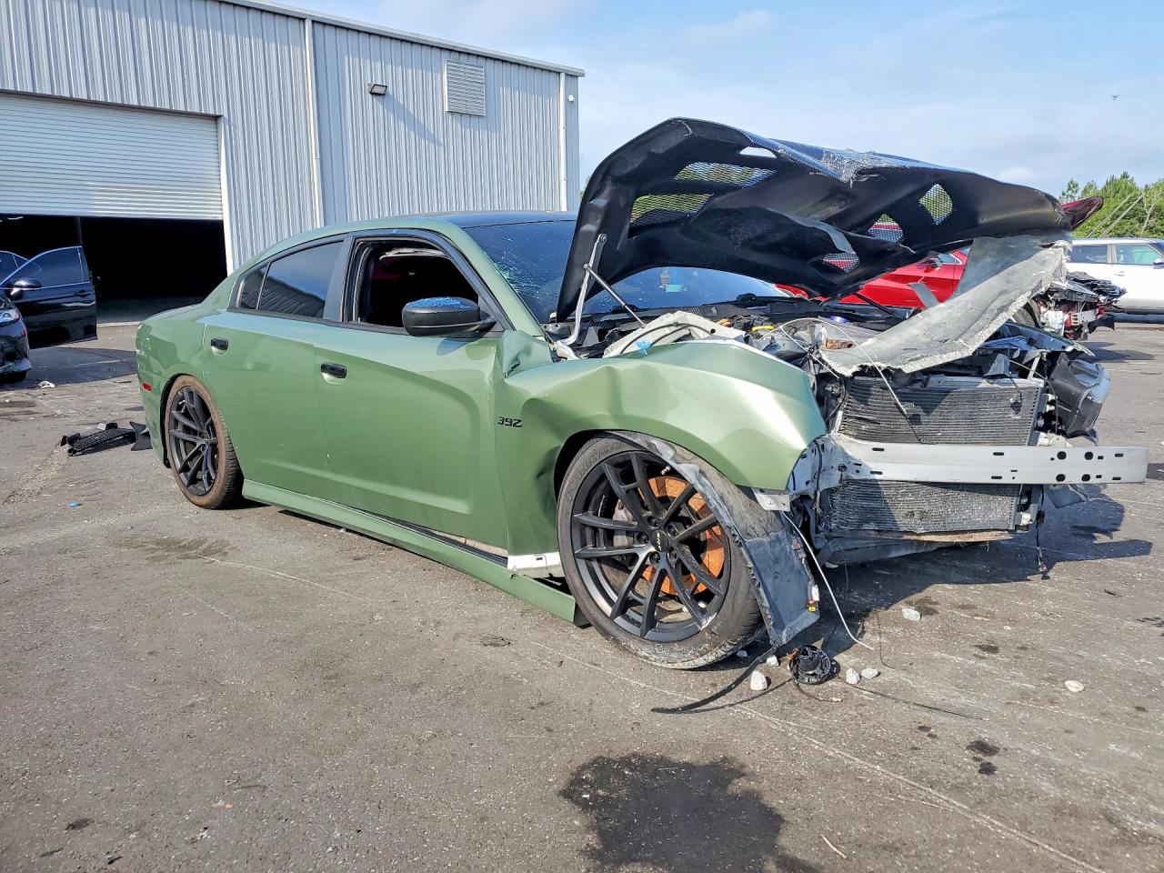 2014 Dodge Charger Se Green vin: 2C3CDXBG6EH129503