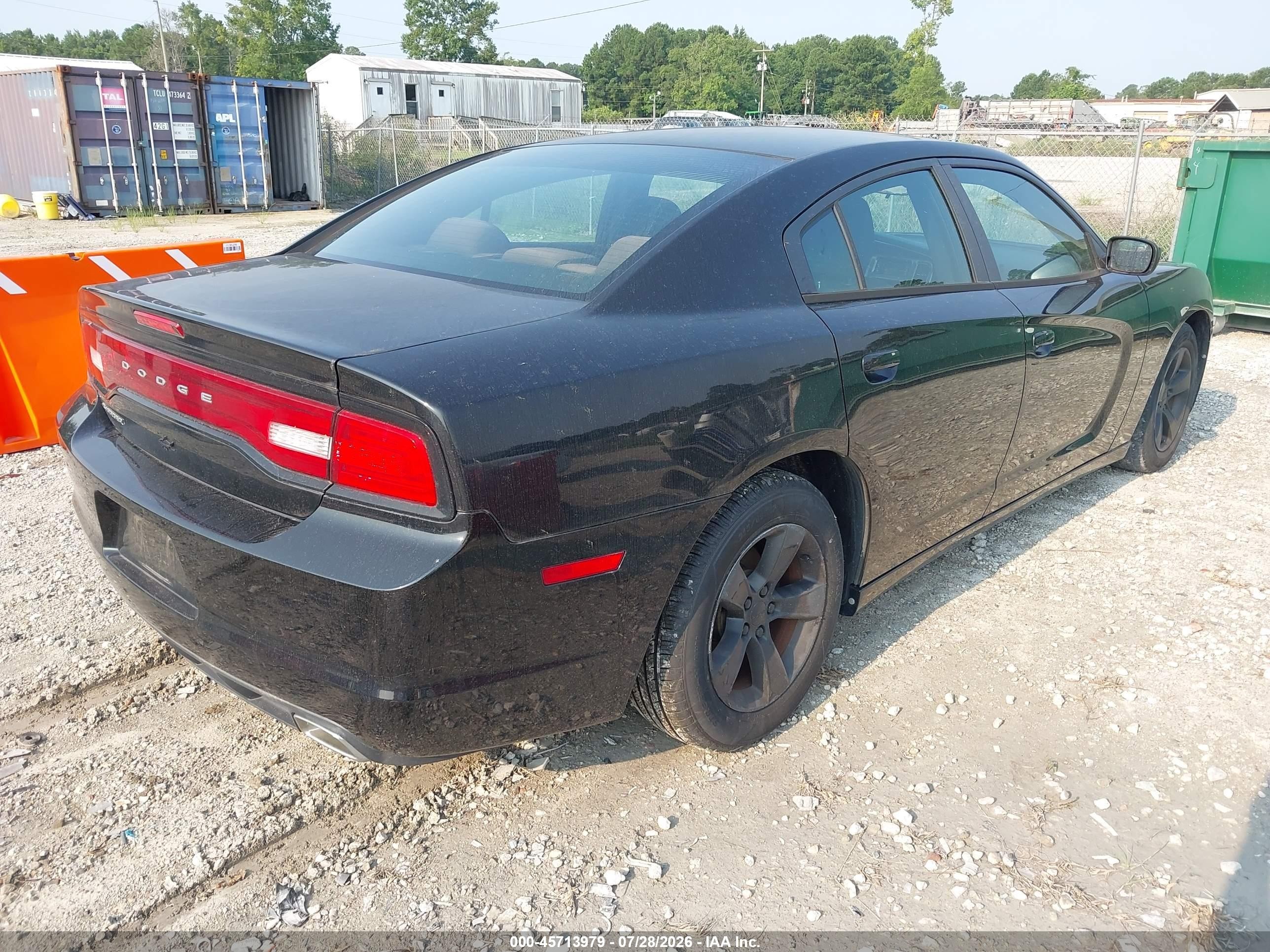 2014 Dodge Charger Se Black vin: 2C3CDXBG6EH130389