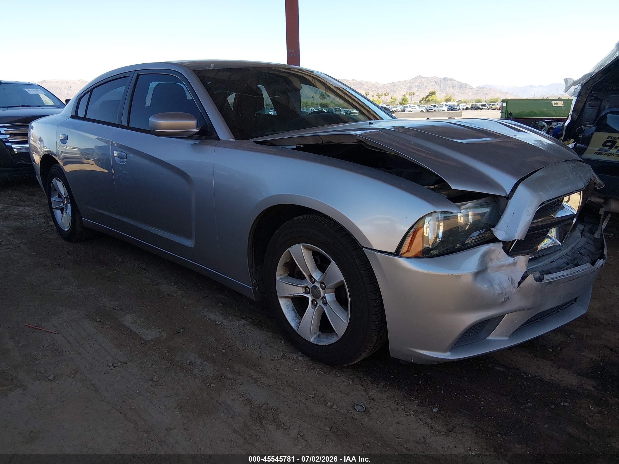 2014 Dodge Charger Se Серебряный vin: 2C3CDXBG6EH191760