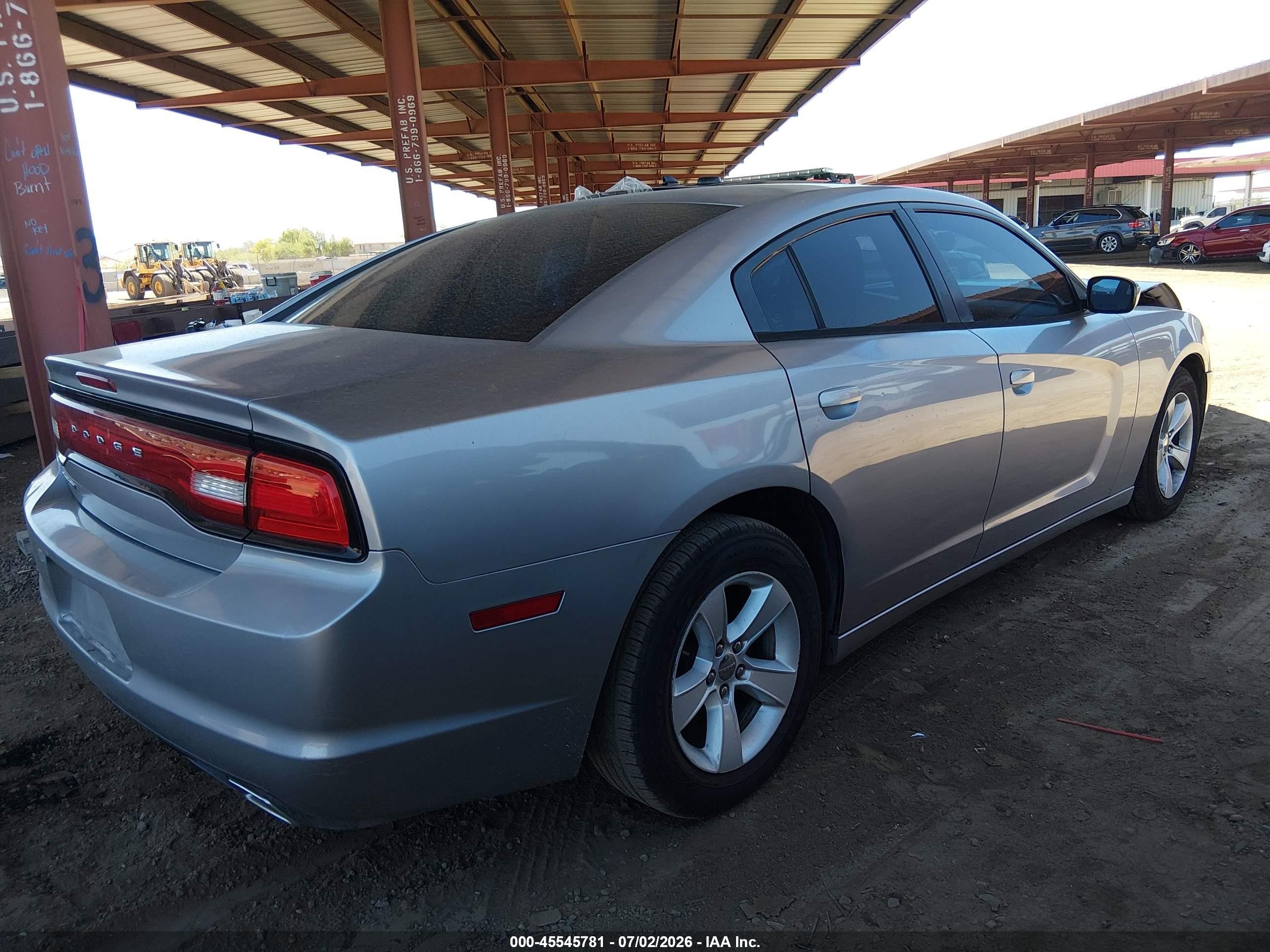 2014 Dodge Charger Se Silver vin: 2C3CDXBG6EH191760