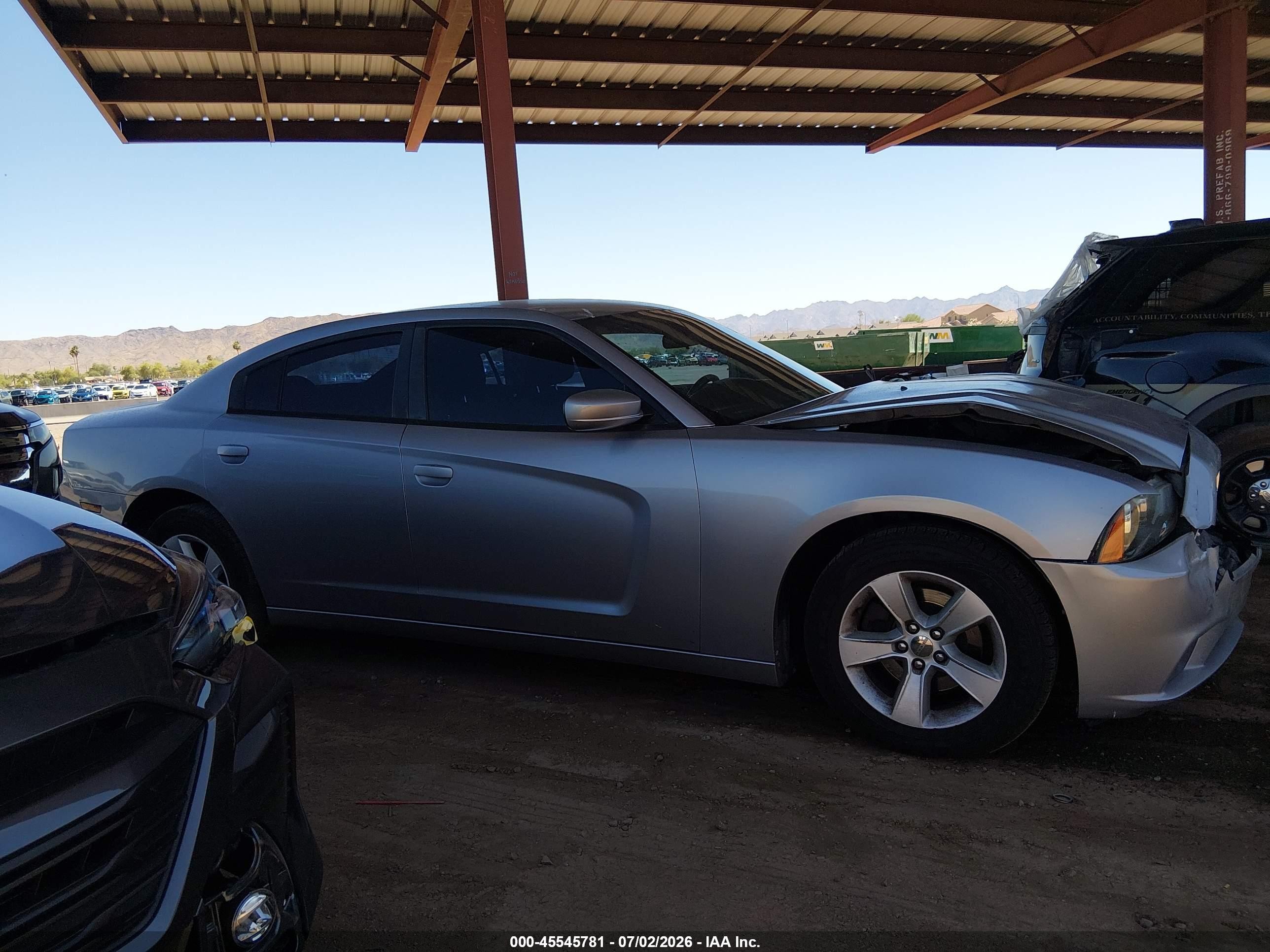 2014 Dodge Charger Se Silver vin: 2C3CDXBG6EH191760