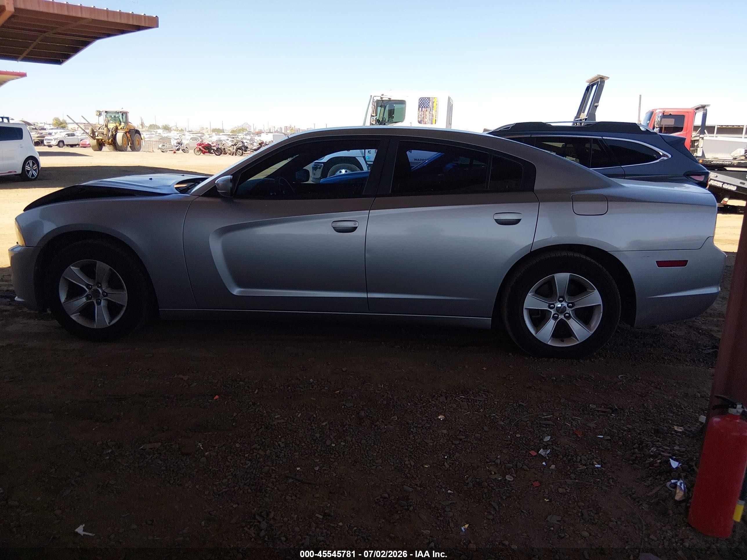2014 Dodge Charger Se Silver vin: 2C3CDXBG6EH191760