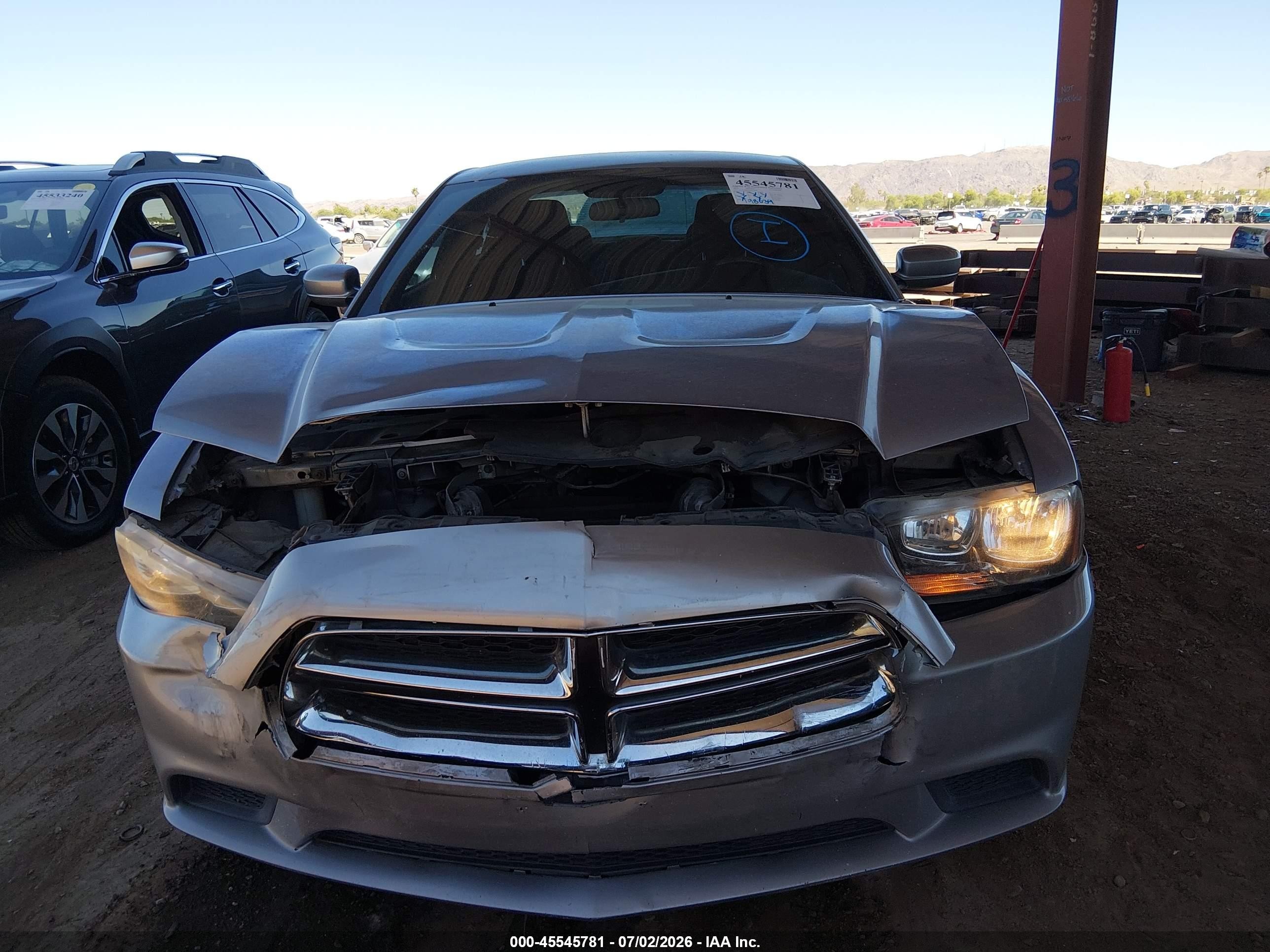 2014 Dodge Charger Se Silver vin: 2C3CDXBG6EH191760