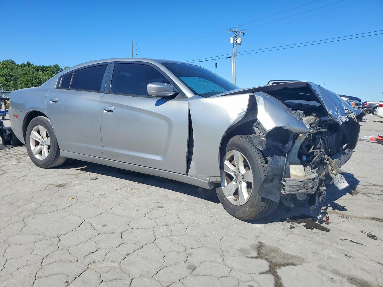 2014 Dodge Charger Se Silver vin: 2C3CDXBG6EH240990