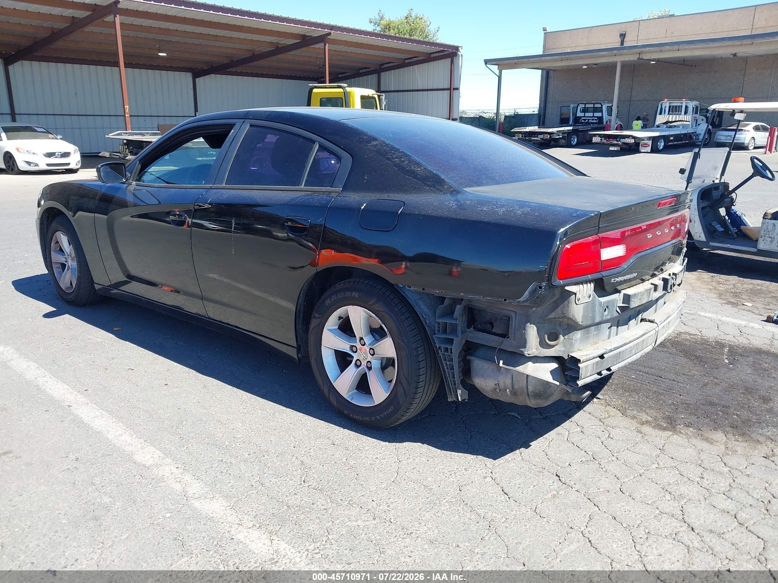 2014 Dodge Charger Se Black vin: 2C3CDXBG6EH265582