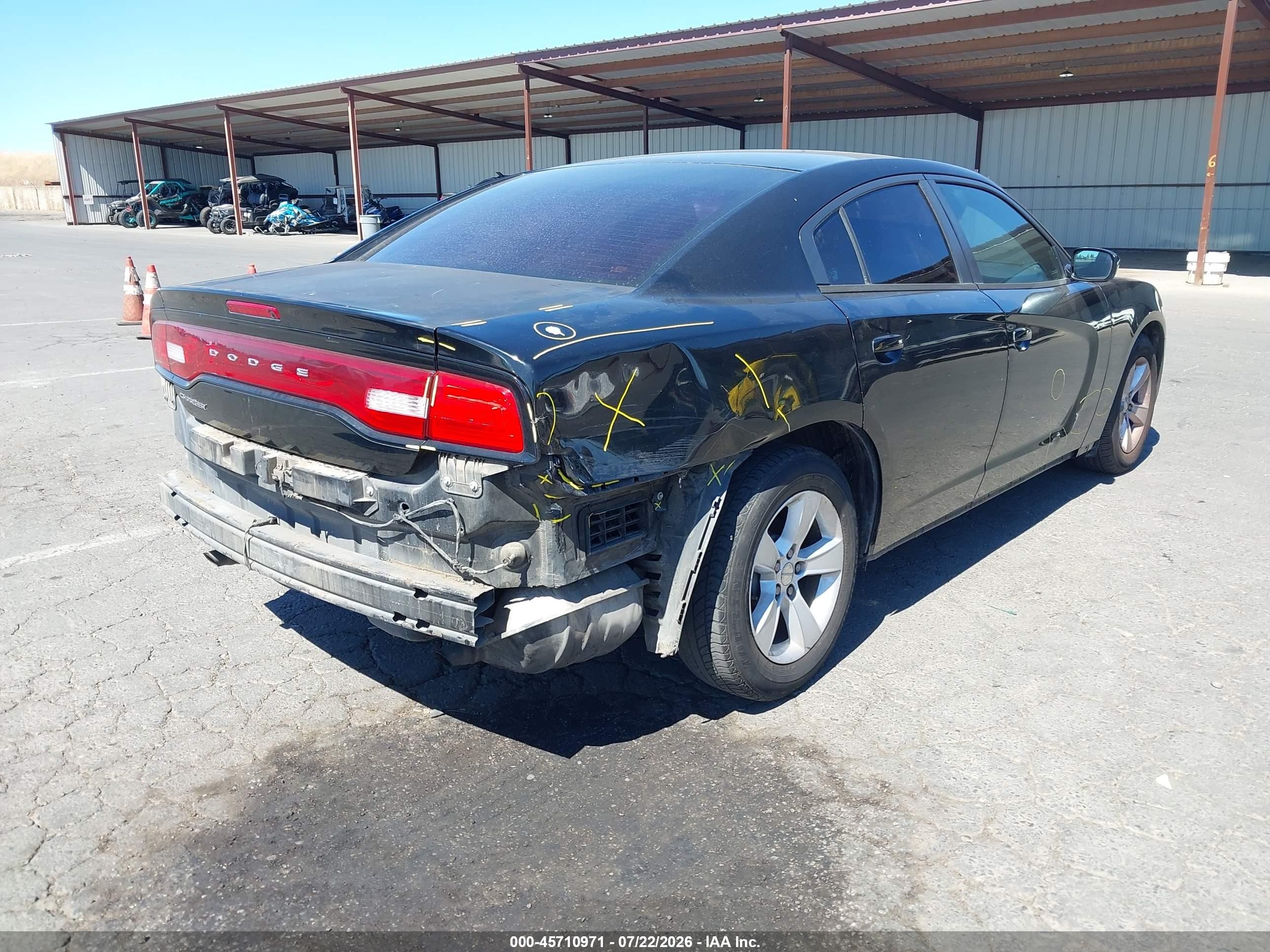 2014 Dodge Charger Se Black vin: 2C3CDXBG6EH265582