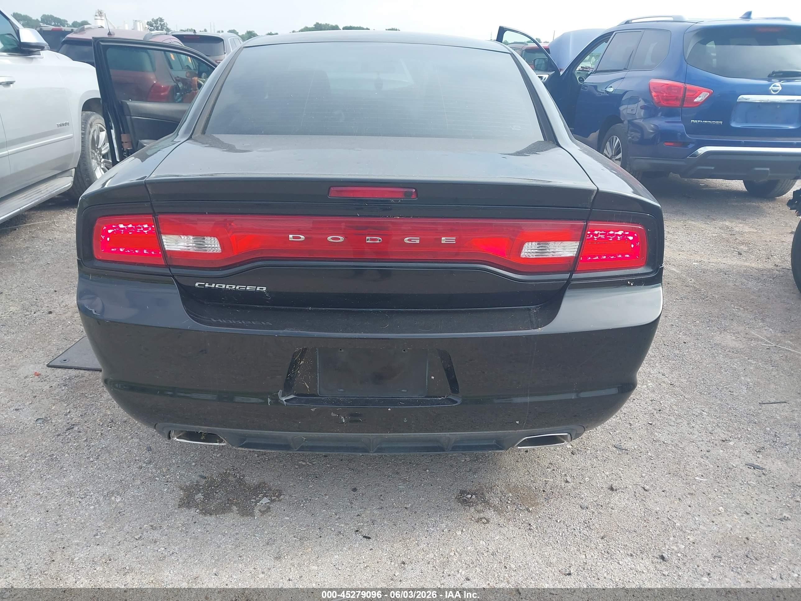 2014 Dodge Charger Se Black vin: 2C3CDXBG6EH284651