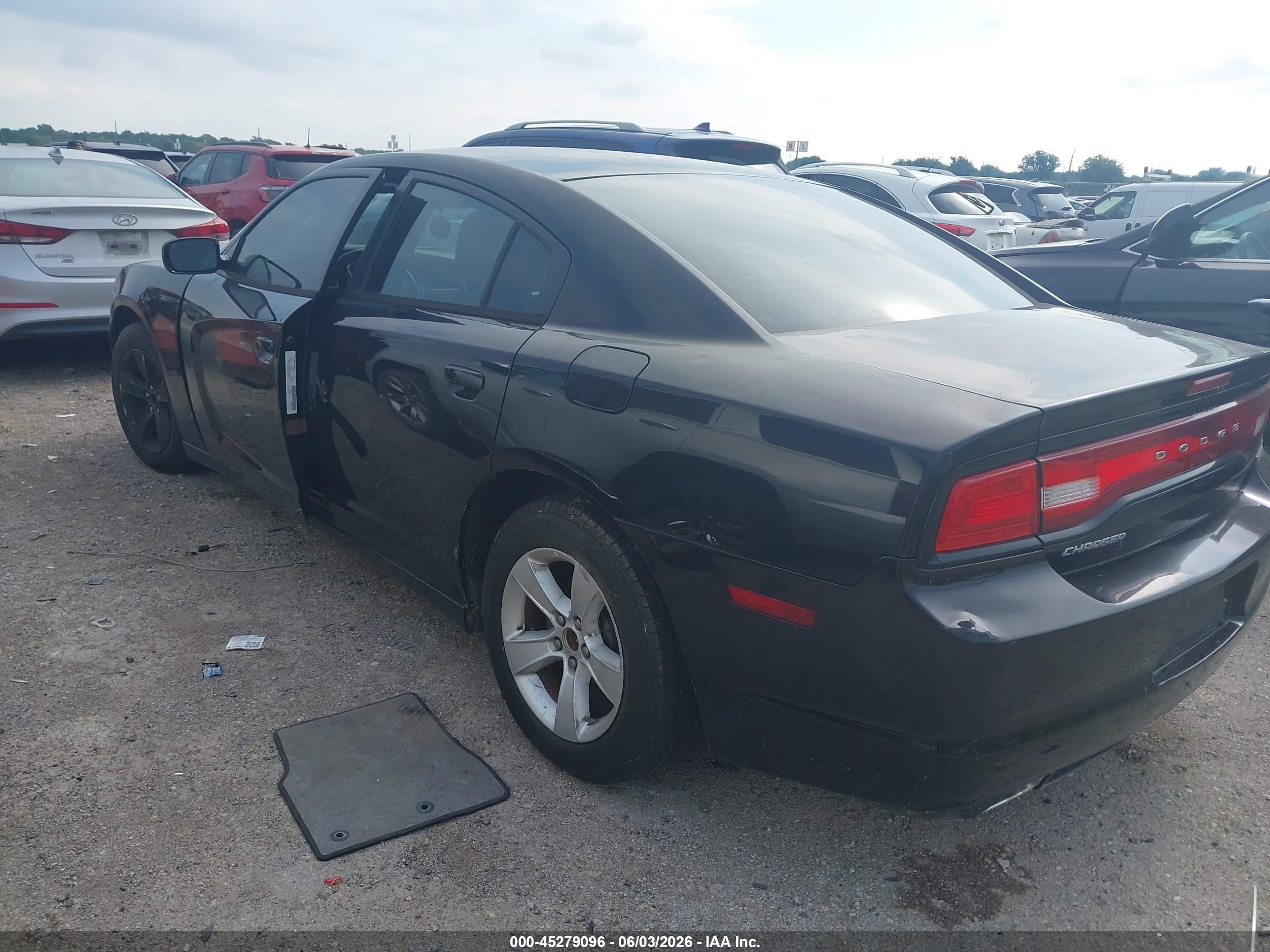 2014 Dodge Charger Se Black vin: 2C3CDXBG6EH284651