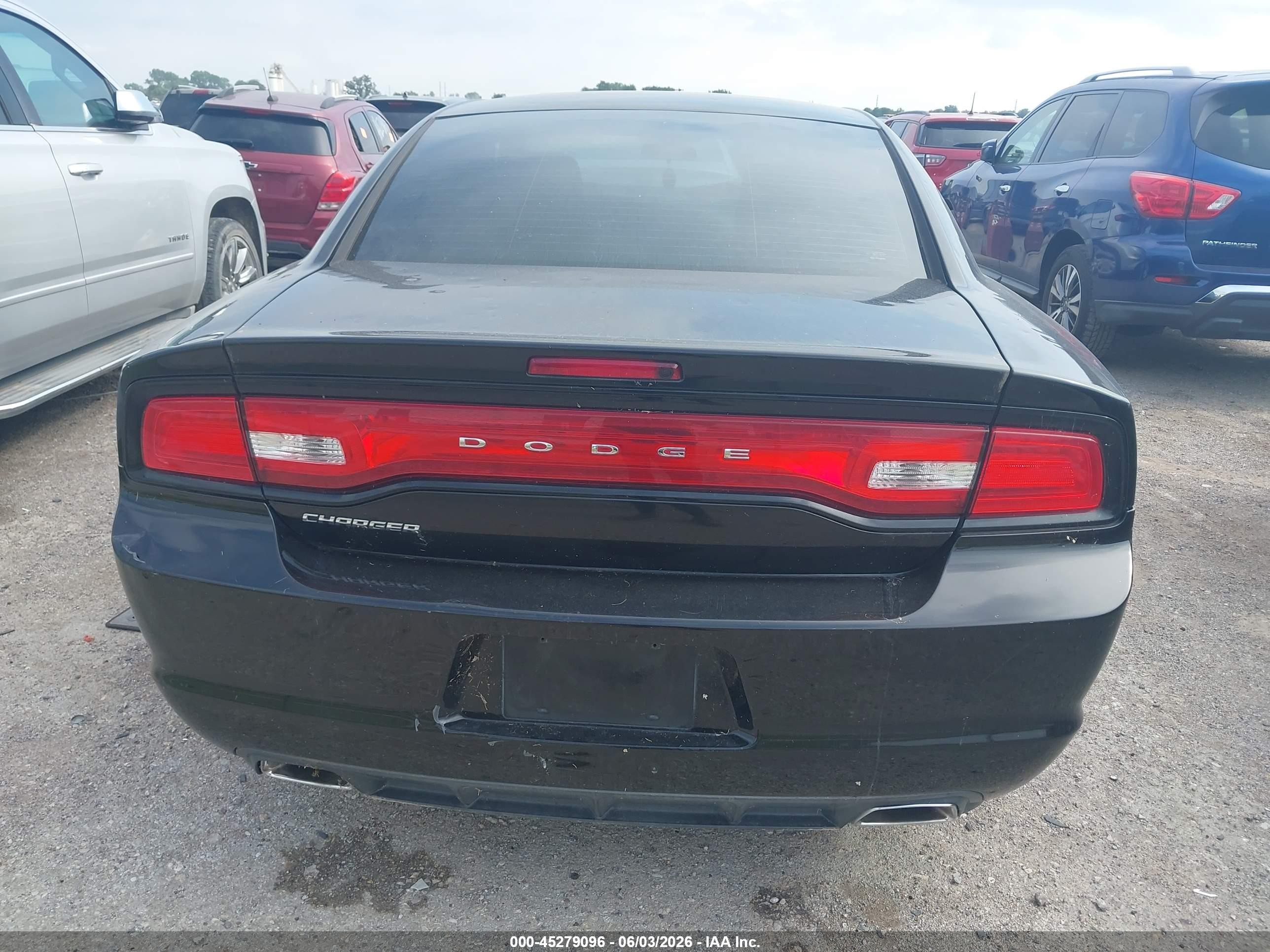 2014 Dodge Charger Se Black vin: 2C3CDXBG6EH284651
