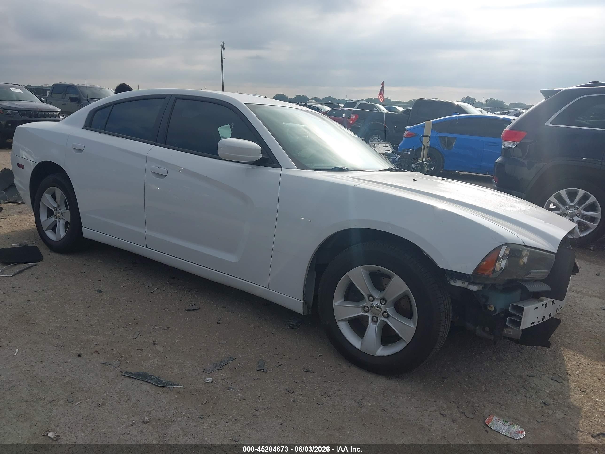 2014 Dodge Charger Se White vin: 2C3CDXBG6EH312156
