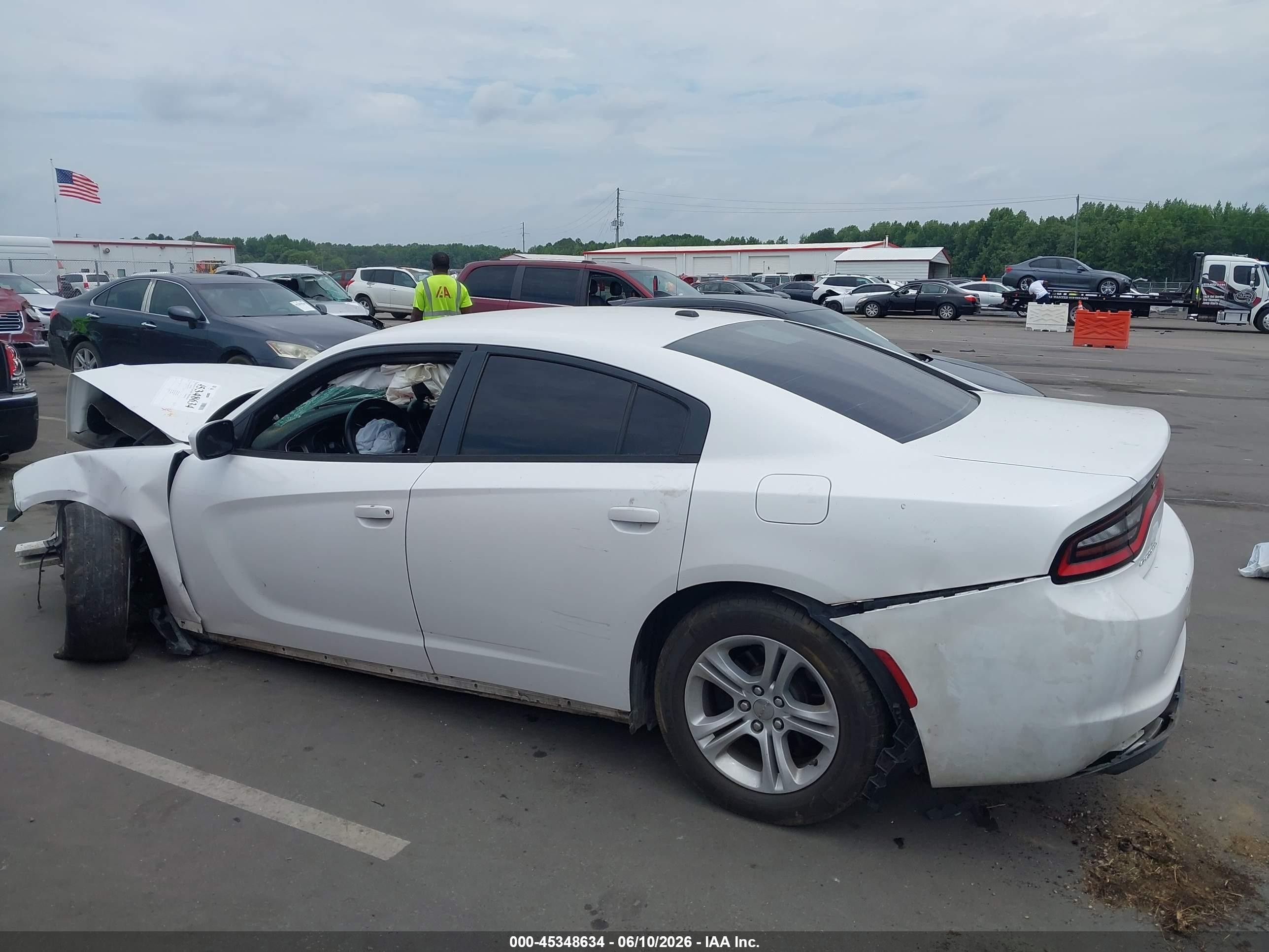 2015 Dodge Charger Se White vin: 2C3CDXBG6FH751617