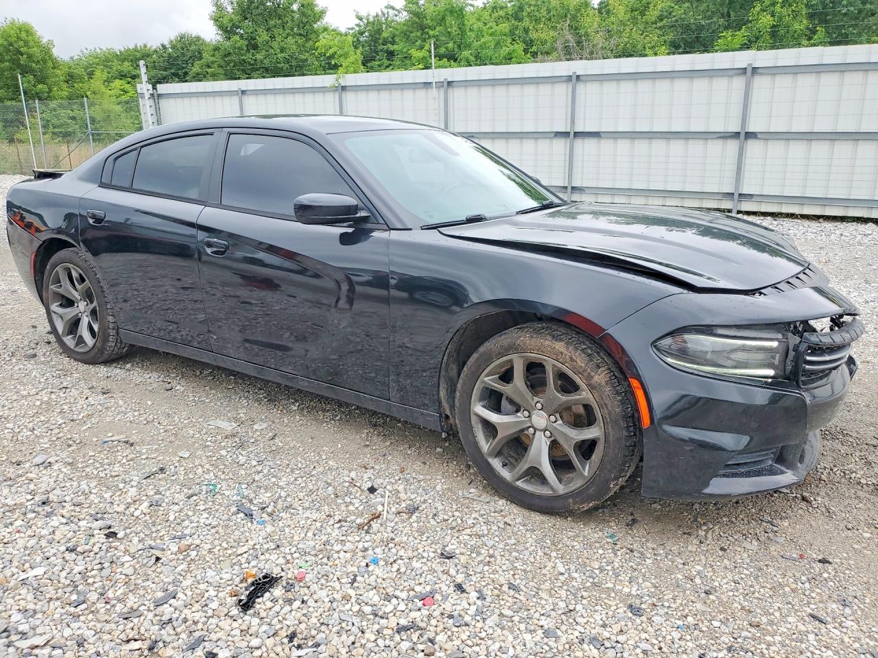 2015 Dodge Charger Se Black vin: 2C3CDXBG6FH771060