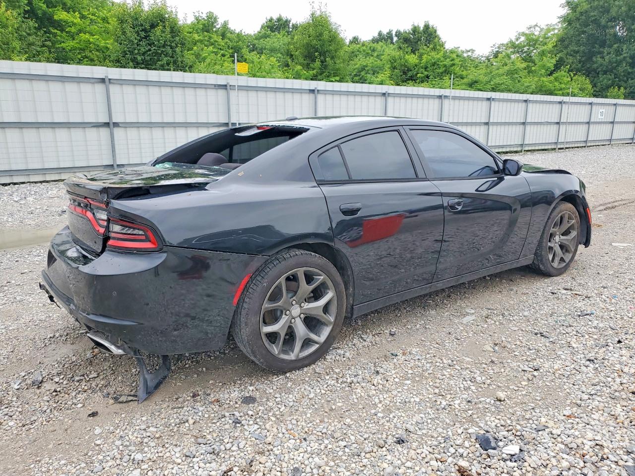 2015 Dodge Charger Se Black vin: 2C3CDXBG6FH771060