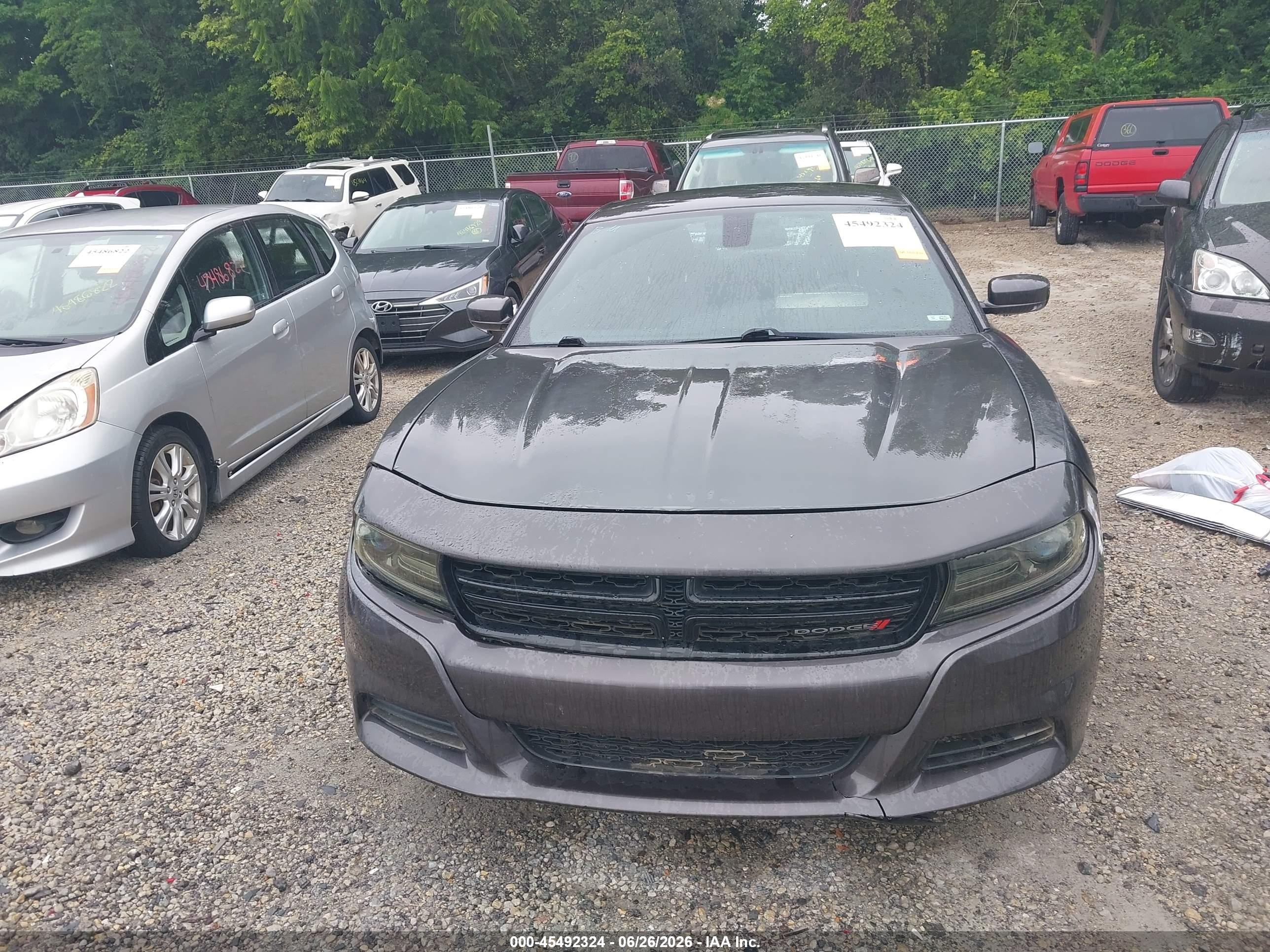 2015 Dodge Charger Se Black vin: 2C3CDXBG6FH776288