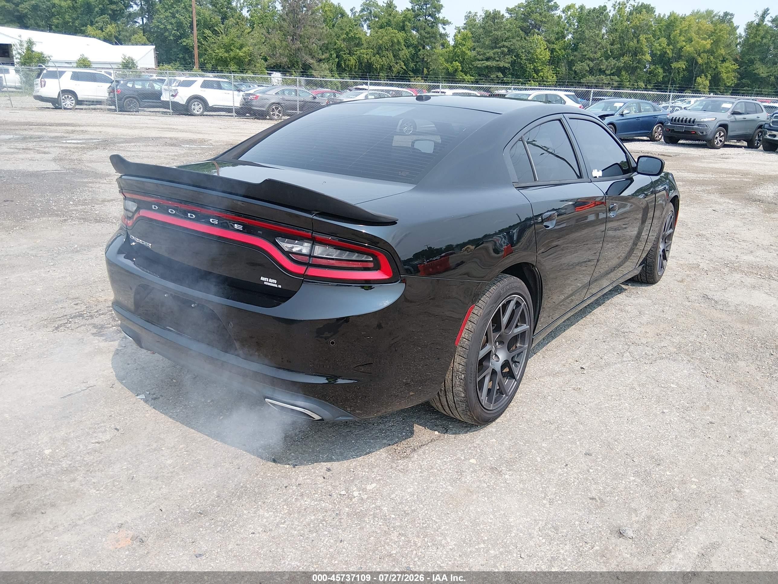 2015 Dodge Charger Se Black vin: 2C3CDXBG6FH776484