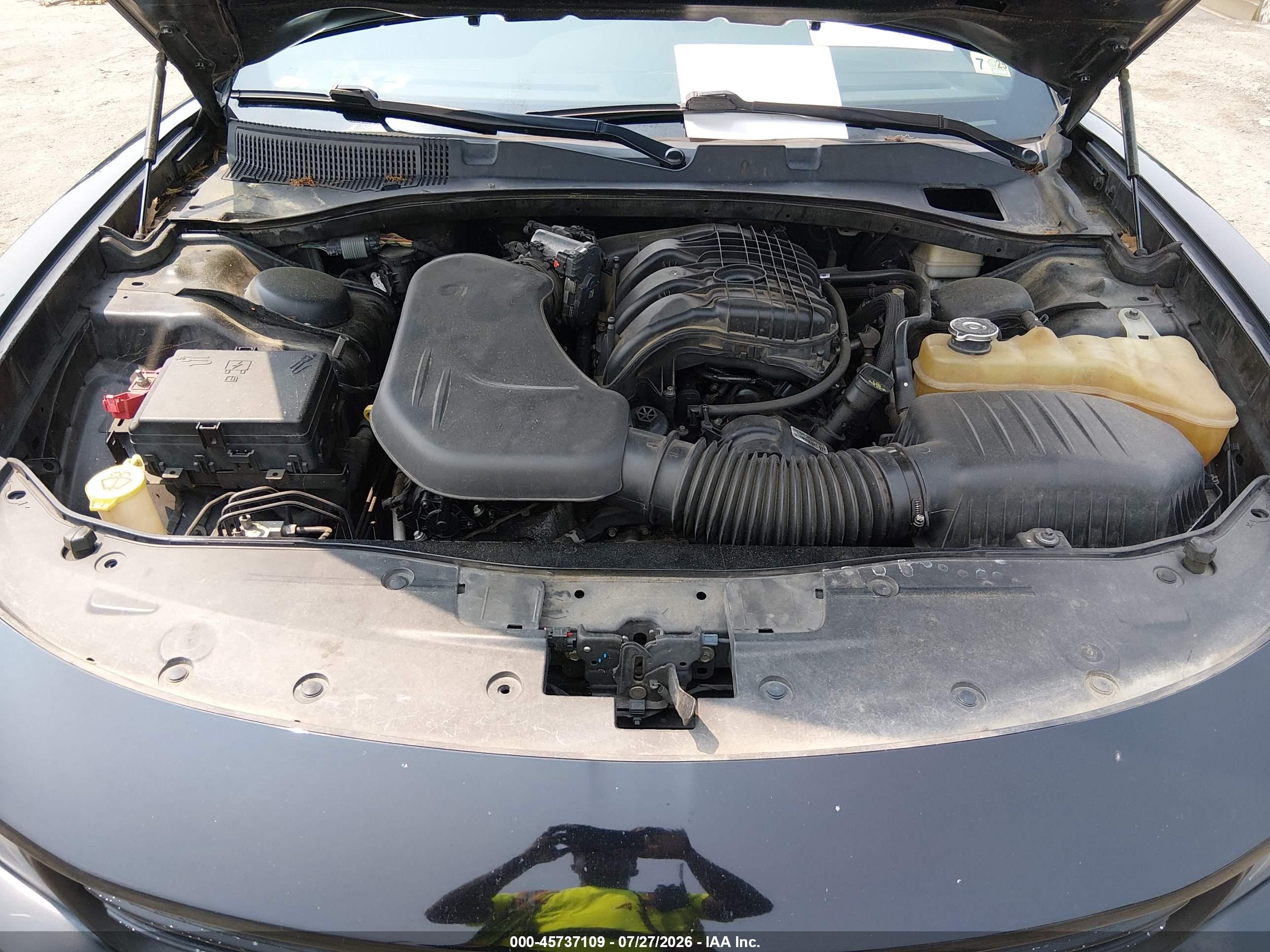 2015 Dodge Charger Se Black vin: 2C3CDXBG6FH776484