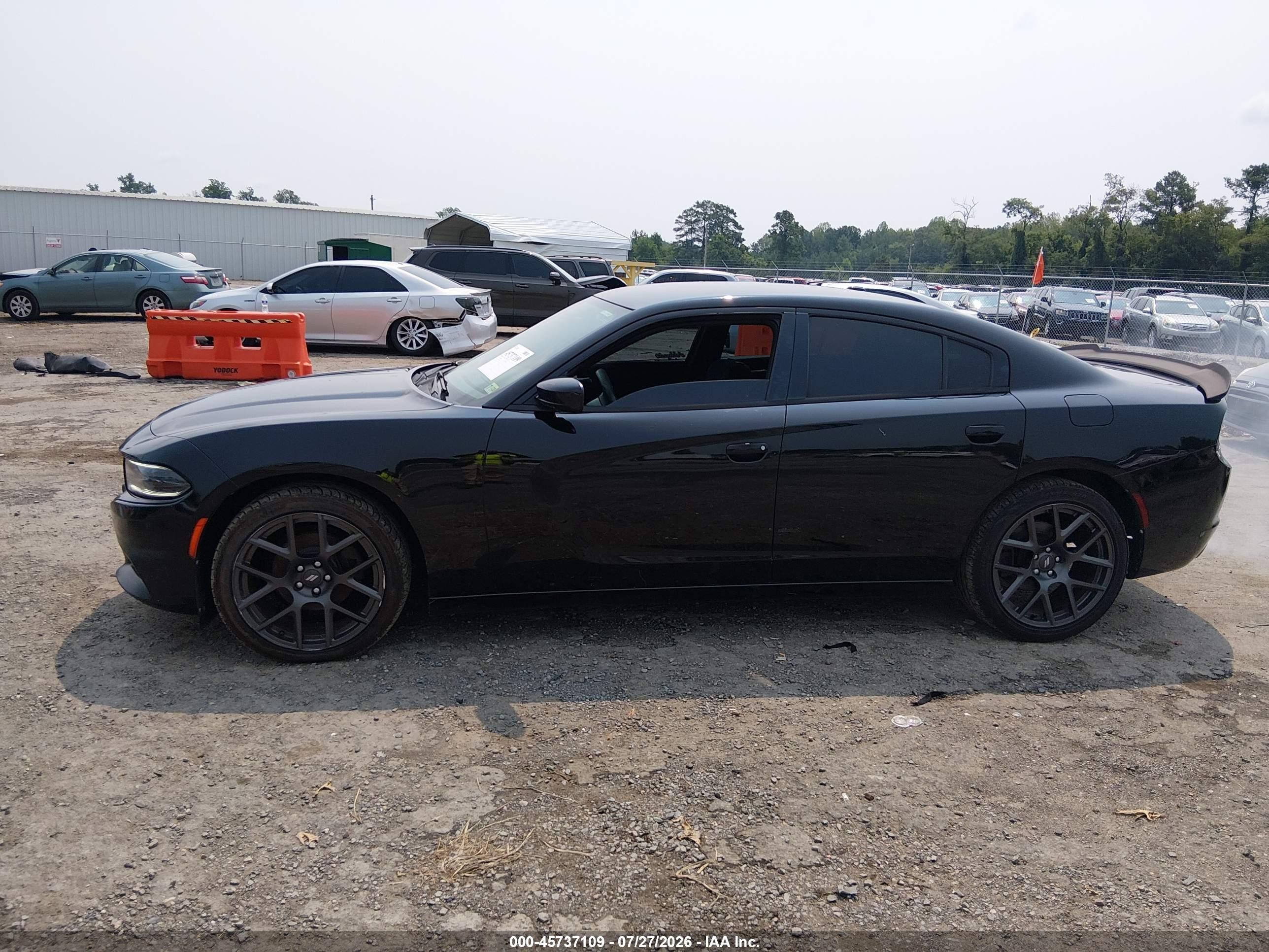 2015 Dodge Charger Se Black vin: 2C3CDXBG6FH776484