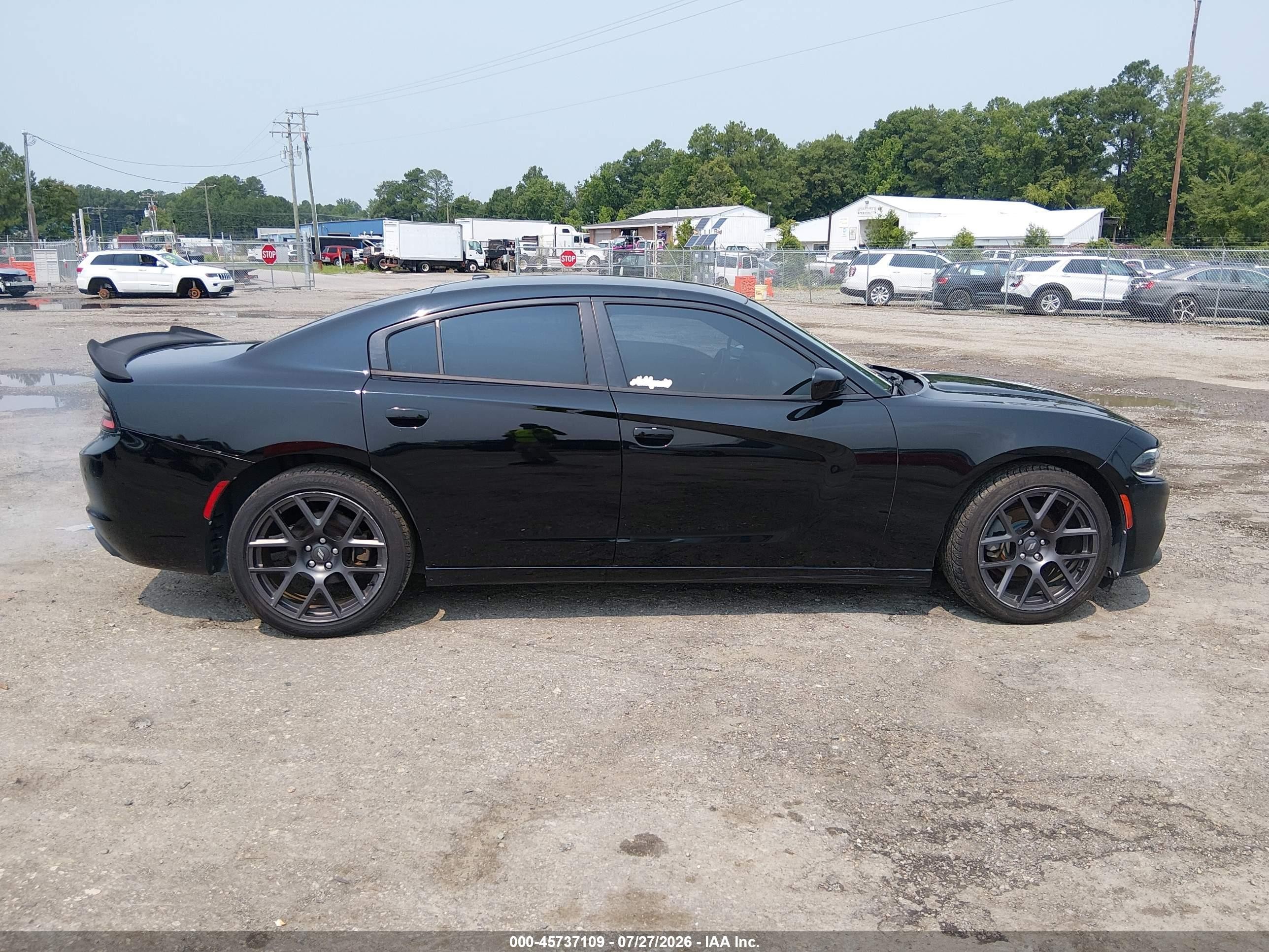 2015 Dodge Charger Se Black vin: 2C3CDXBG6FH776484