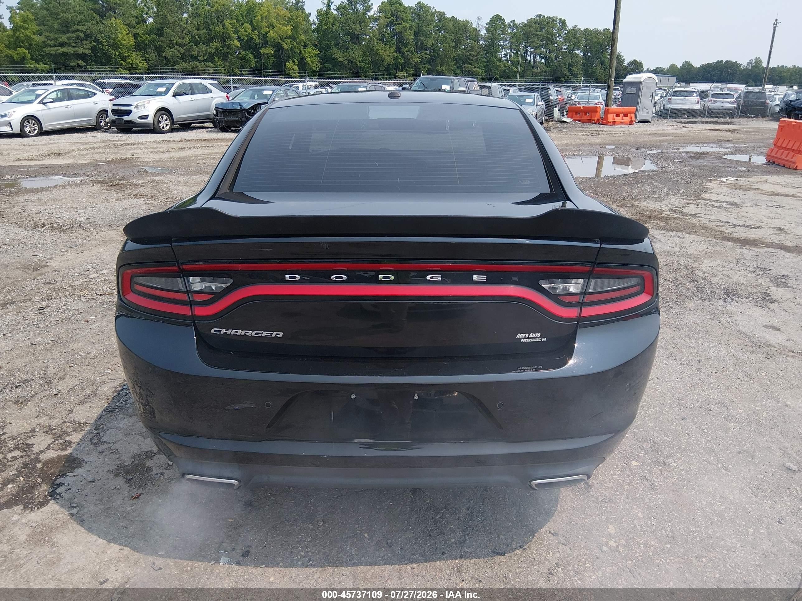 2015 Dodge Charger Se Black vin: 2C3CDXBG6FH776484