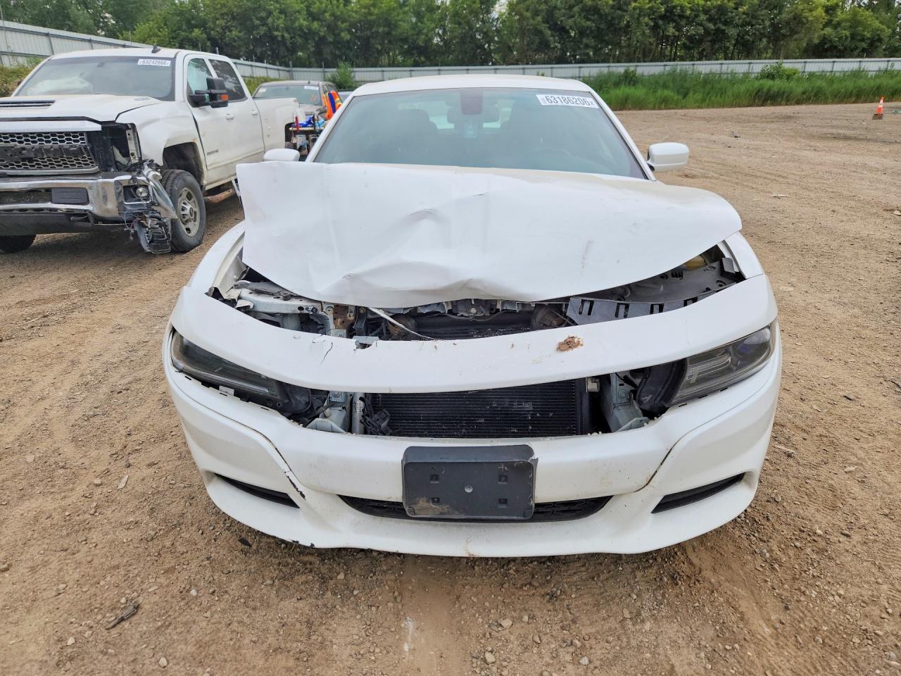 2015 Dodge Charger Se White vin: 2C3CDXBG6FH798985