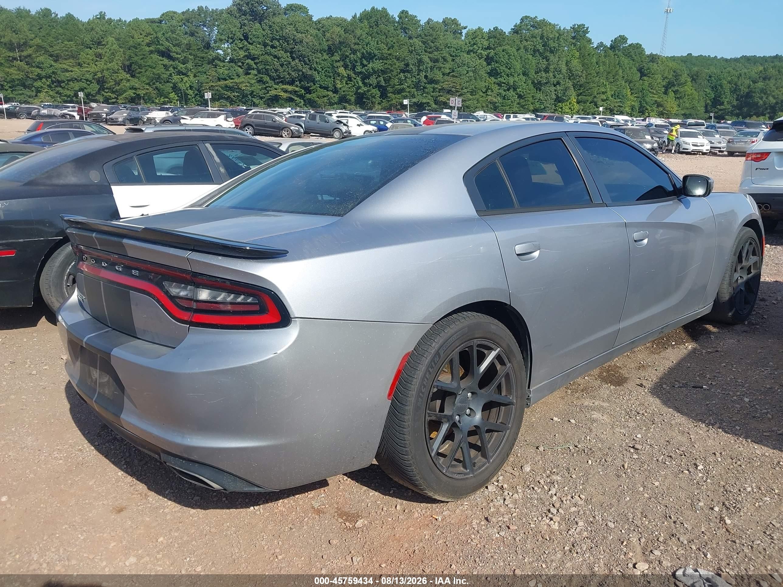 2015 Dodge Charger Se Gray vin: 2C3CDXBG6FH848137