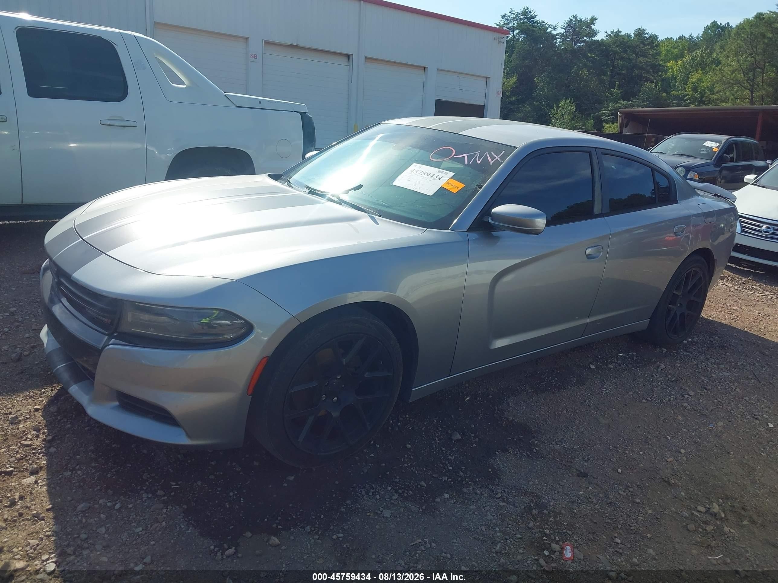 2015 Dodge Charger Se Gray vin: 2C3CDXBG6FH848137