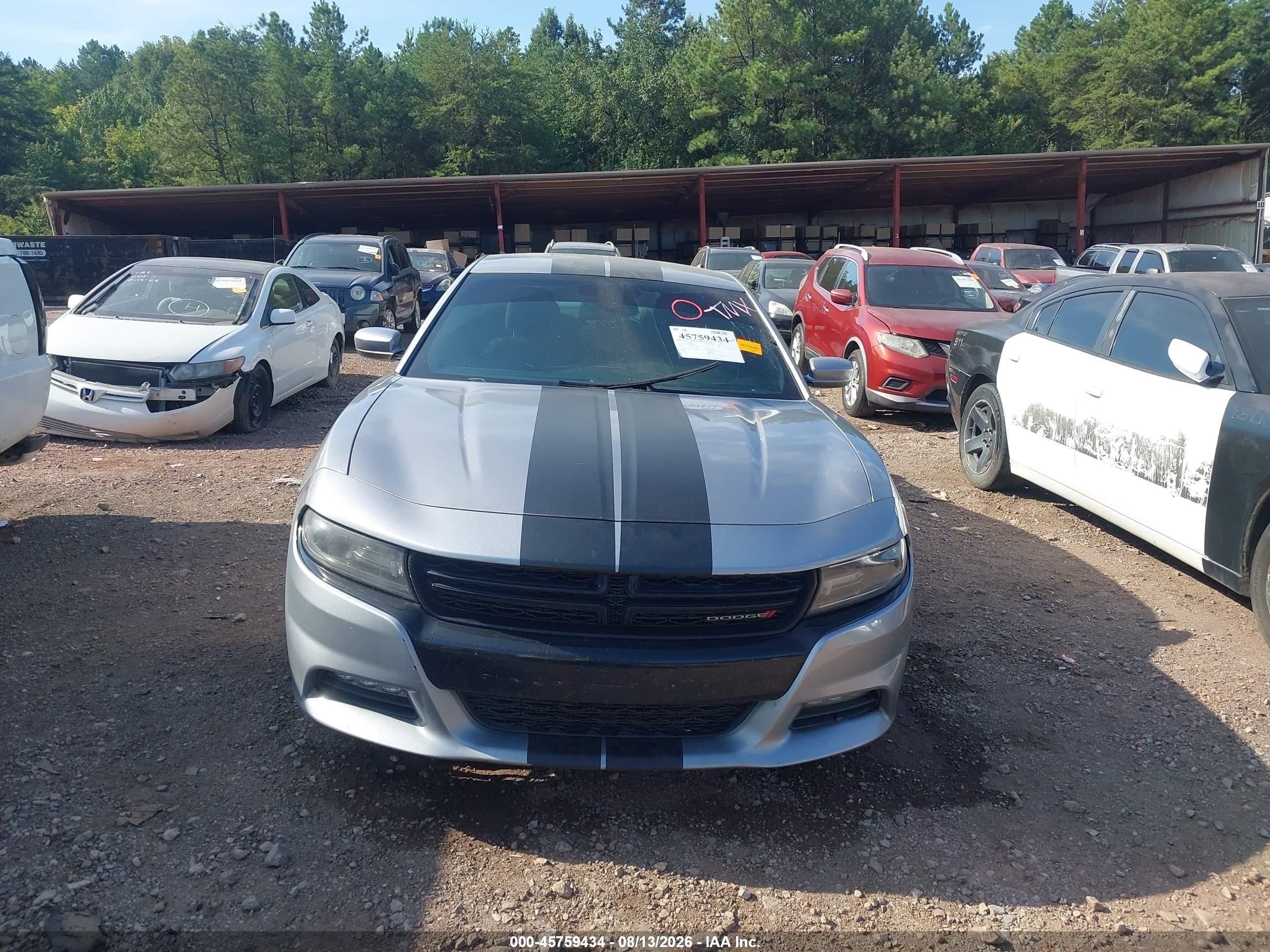2015 Dodge Charger Se Gray vin: 2C3CDXBG6FH848137