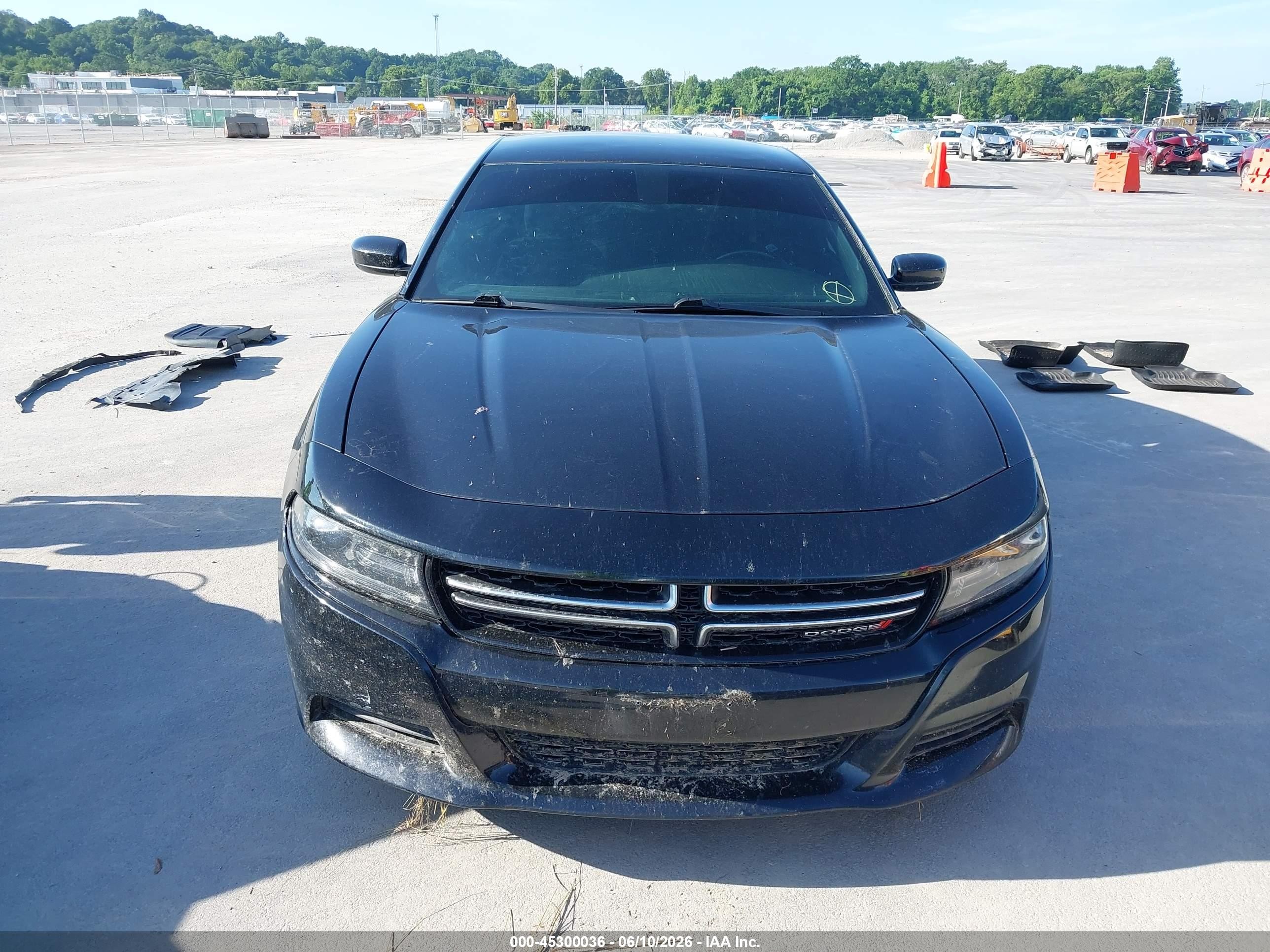 2015 Dodge Charger Se Black vin: 2C3CDXBG6FH866959