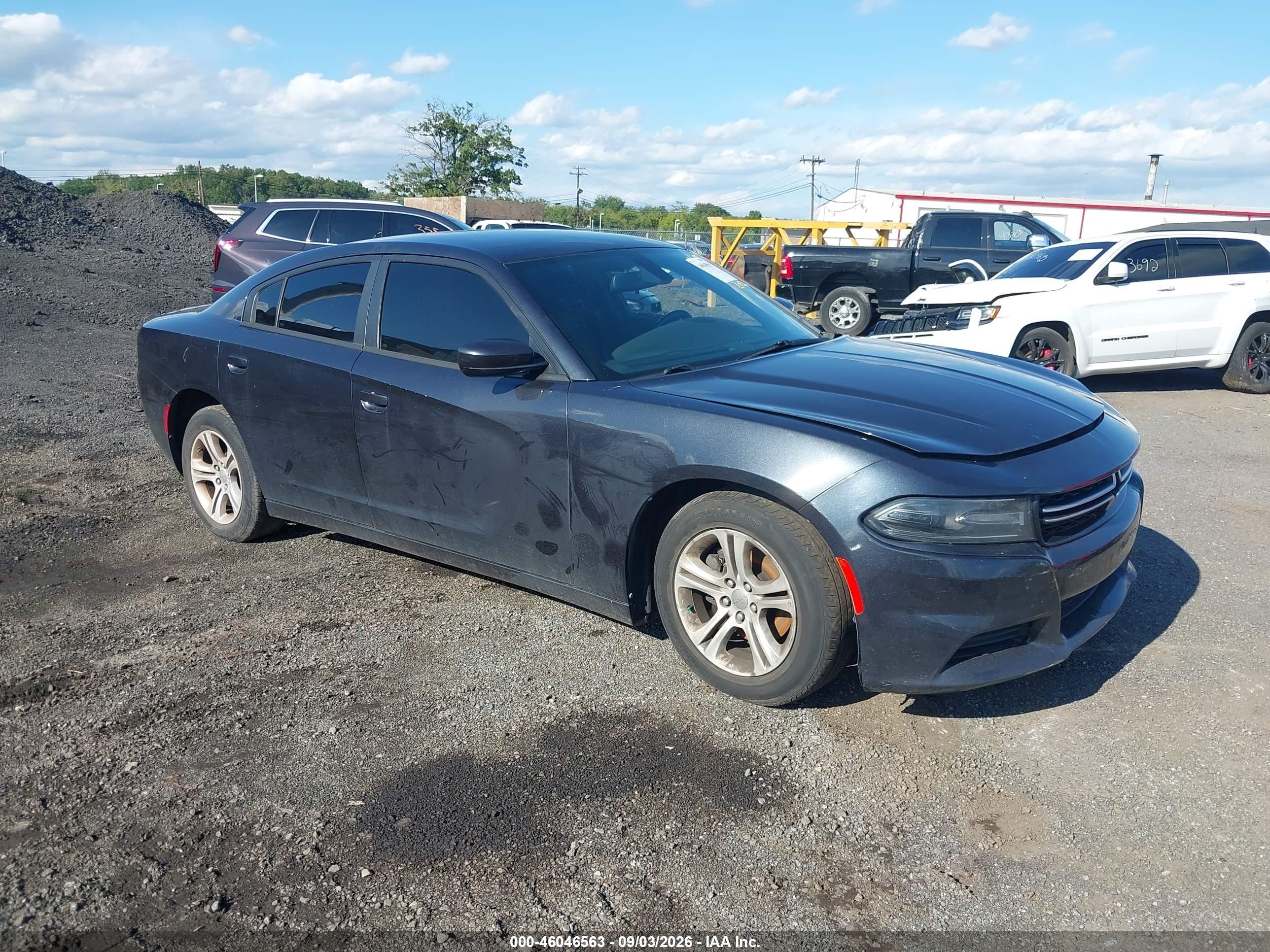 2017 Dodge Charger Se Rwd Black vin: 2C3CDXBG6HH634722