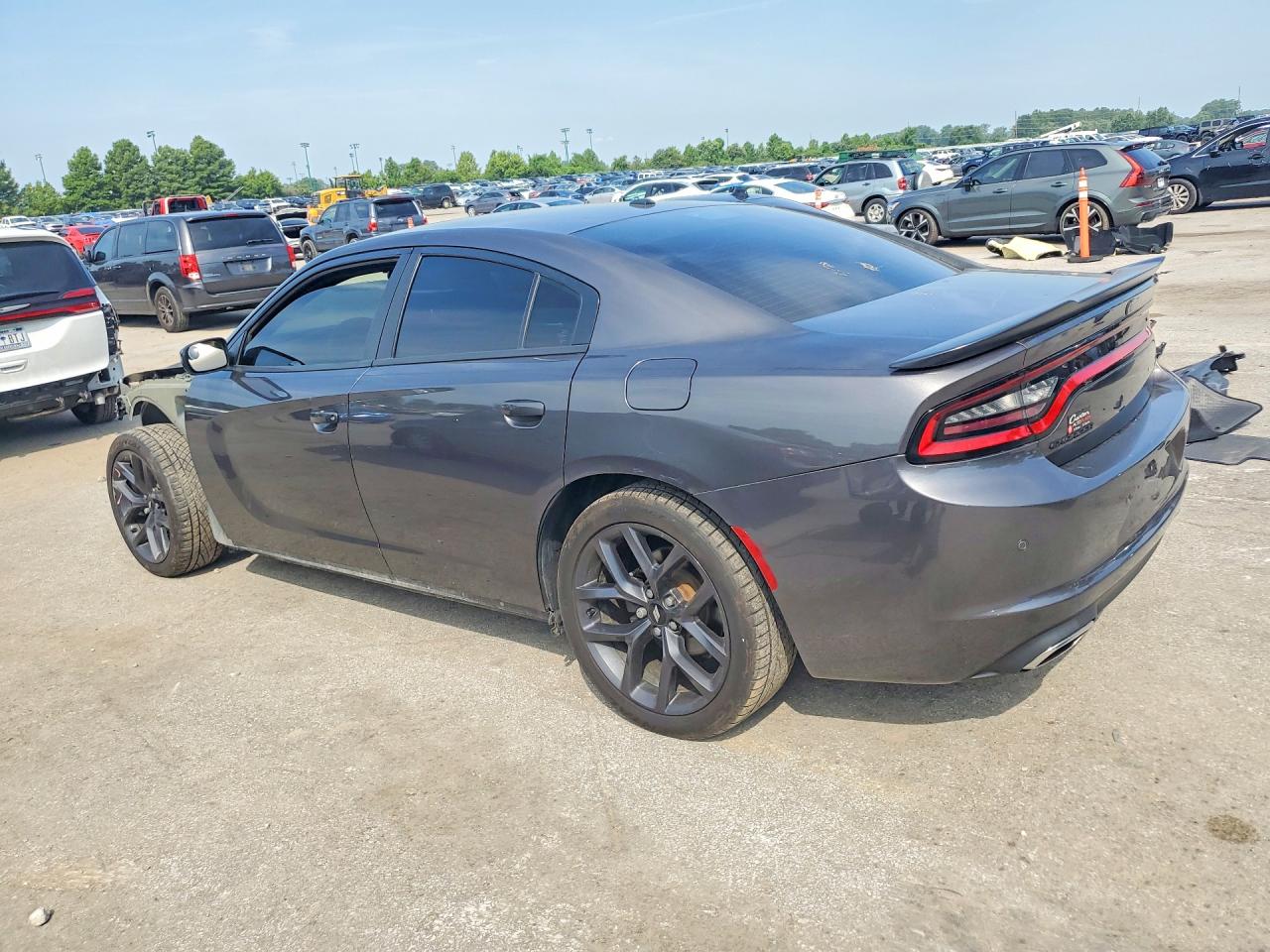 2019 Dodge Charger Sxt Gray vin: 2C3CDXBG6KH598795