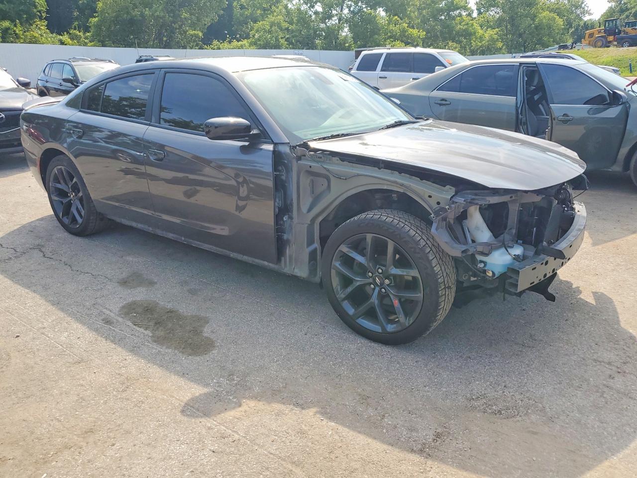 2019 Dodge Charger Sxt Gray vin: 2C3CDXBG6KH598795