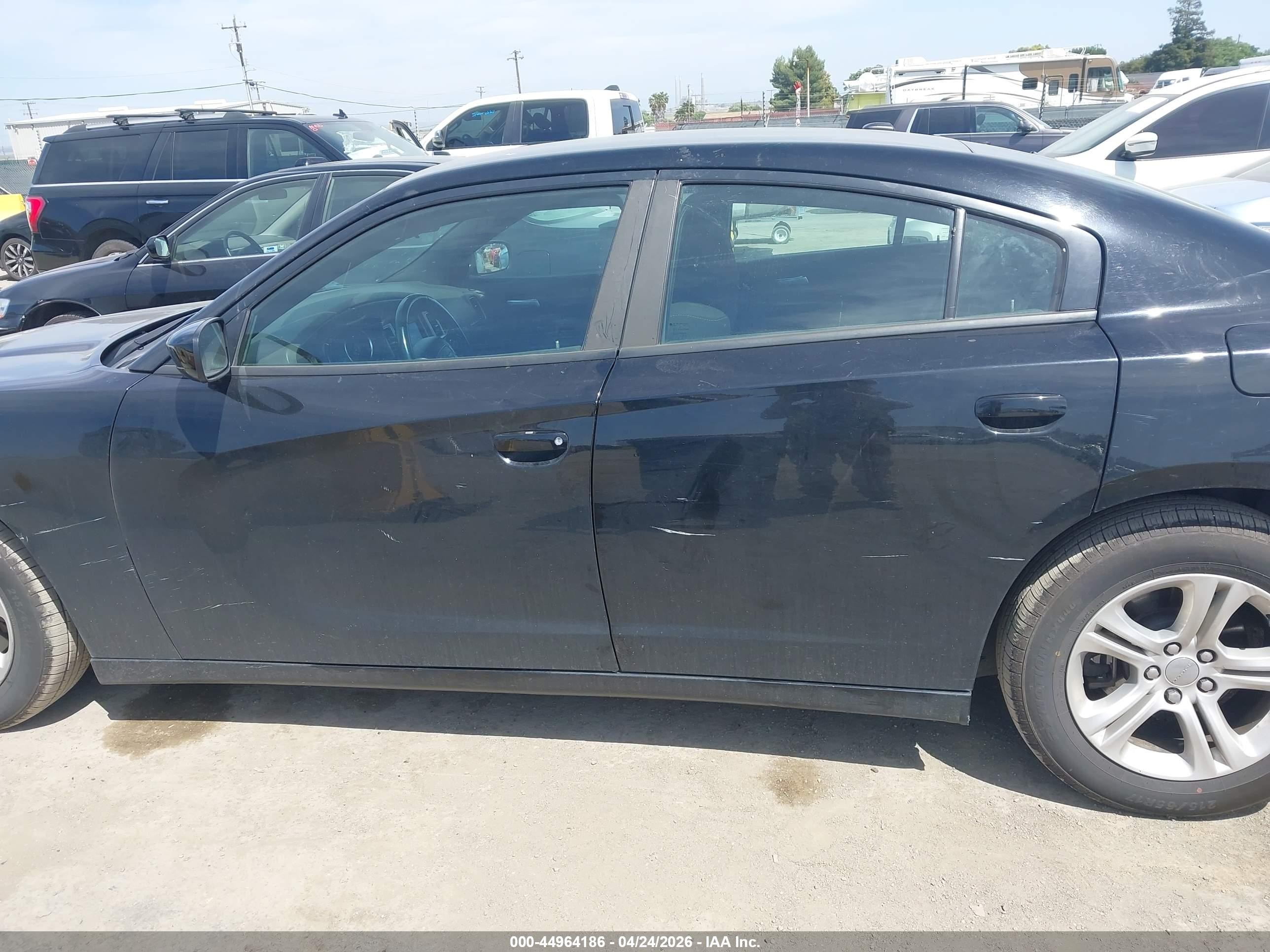 2021 Dodge Charger Sxt Rwd Black vin: 2C3CDXBG6MH515627