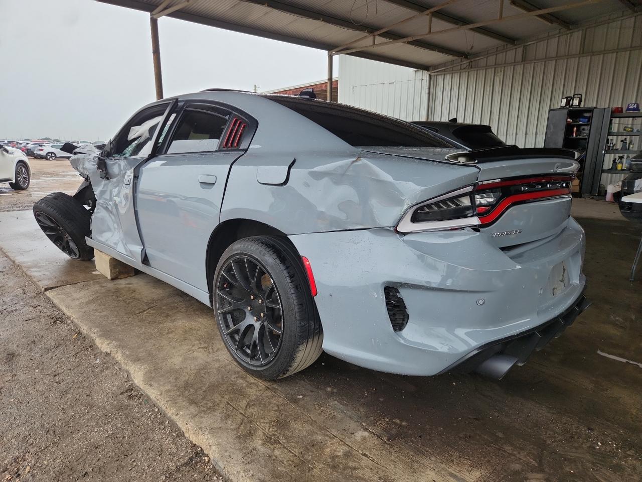2022 Dodge Charger Sxt Gray vin: 2C3CDXBG6NH197445 Damage: Left Rear Door, Misaligned, Repair Required