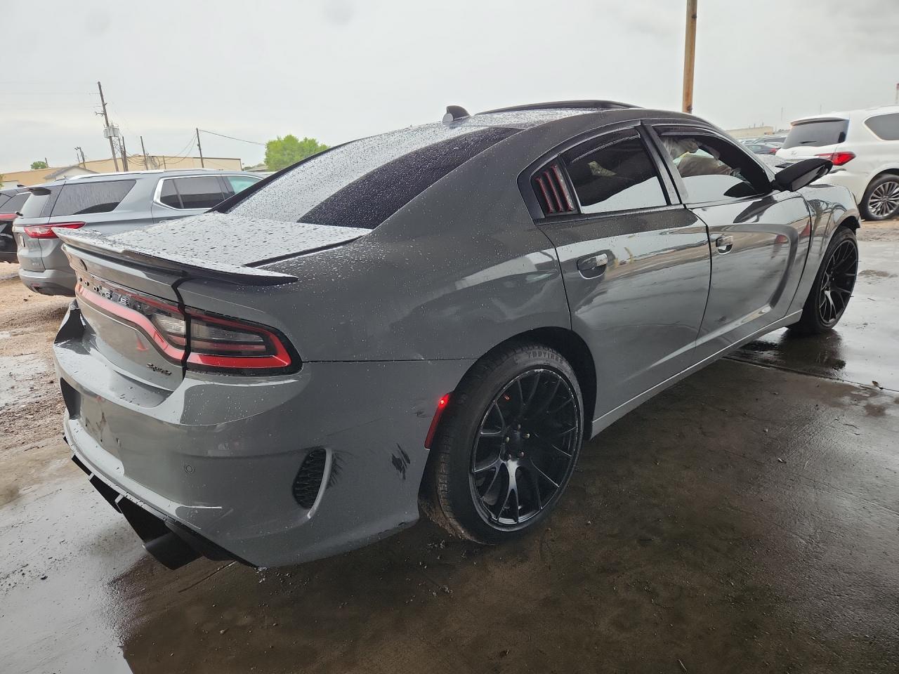 2022 Dodge Charger Sxt Gray vin: 2C3CDXBG6NH197445 Damage: Rear Bumper, Multiple Scratches Light, 10 Or More