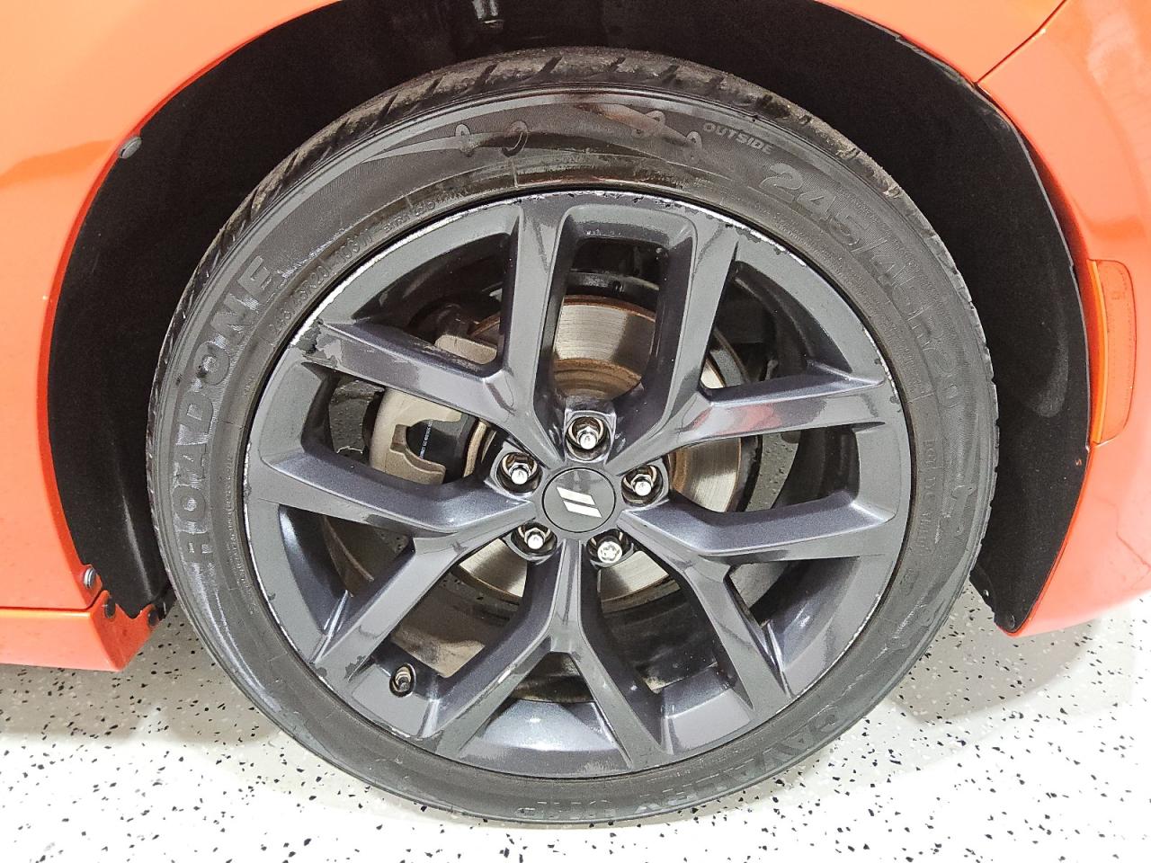 2022 Dodge Charger Sxt Red vin: 2C3CDXBG6NH204698 Damage: Right Front Wheel, Curb Rash, 9 To 10 Inches