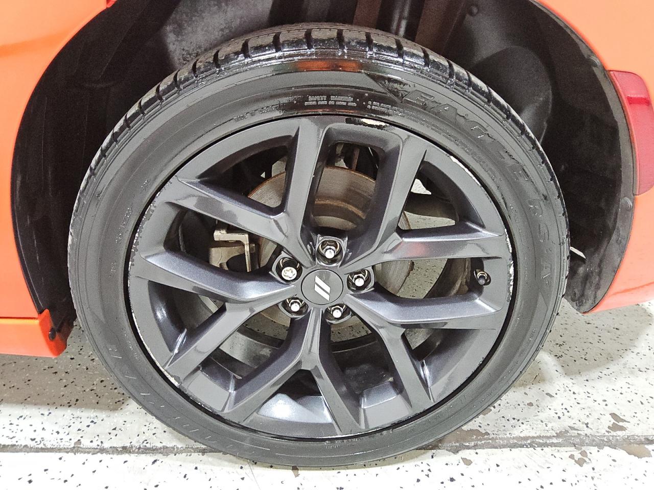 2022 Dodge Charger Sxt Red vin: 2C3CDXBG6NH204698 Damage: Left Rear Wheel, Curb Rash, 2 To 3 Inches