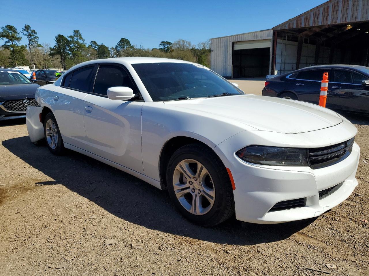 2022 Dodge Charger Sxt White vin: 2C3CDXBG6NH234638