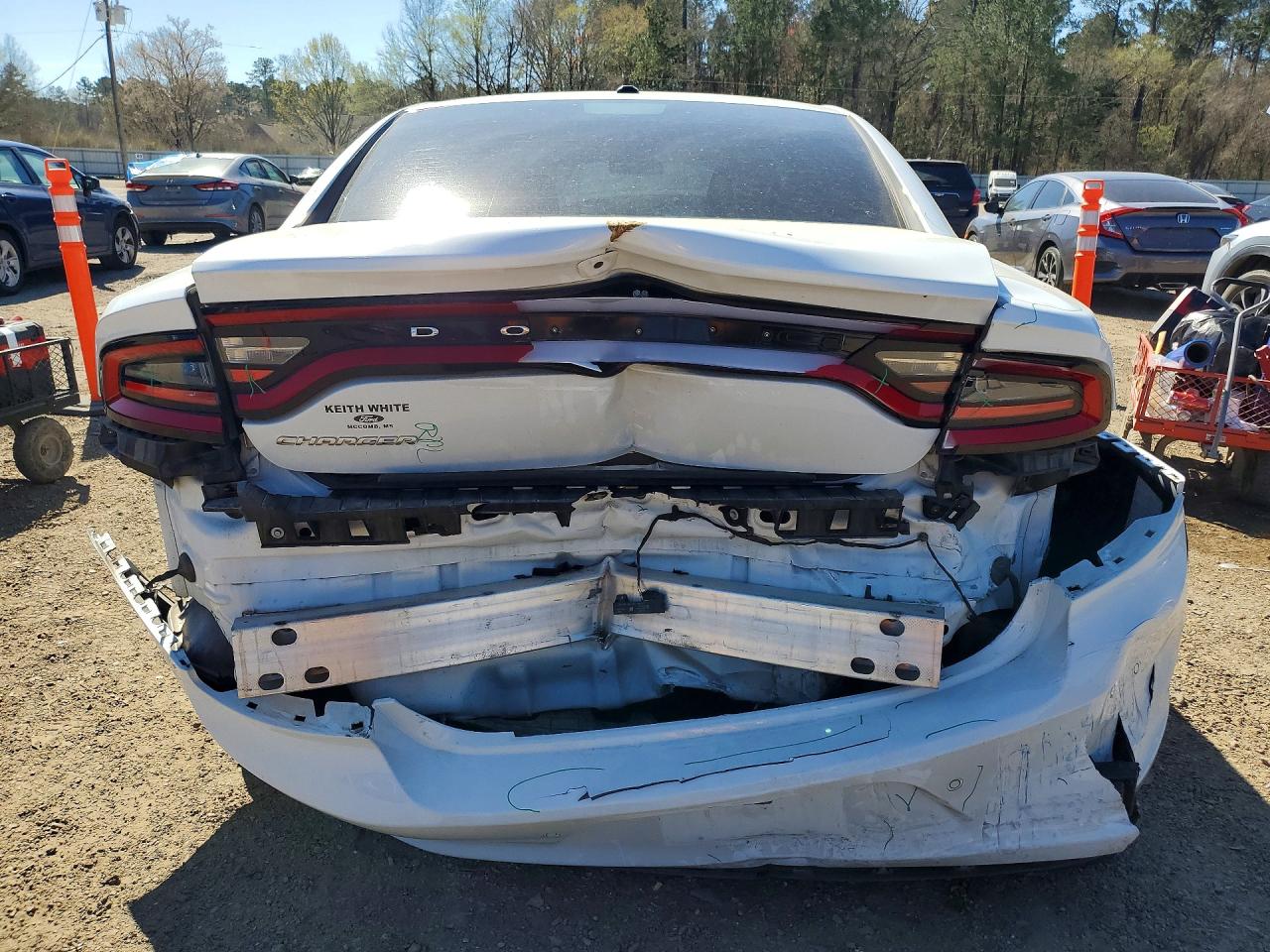 2022 Dodge Charger Sxt White vin: 2C3CDXBG6NH234638