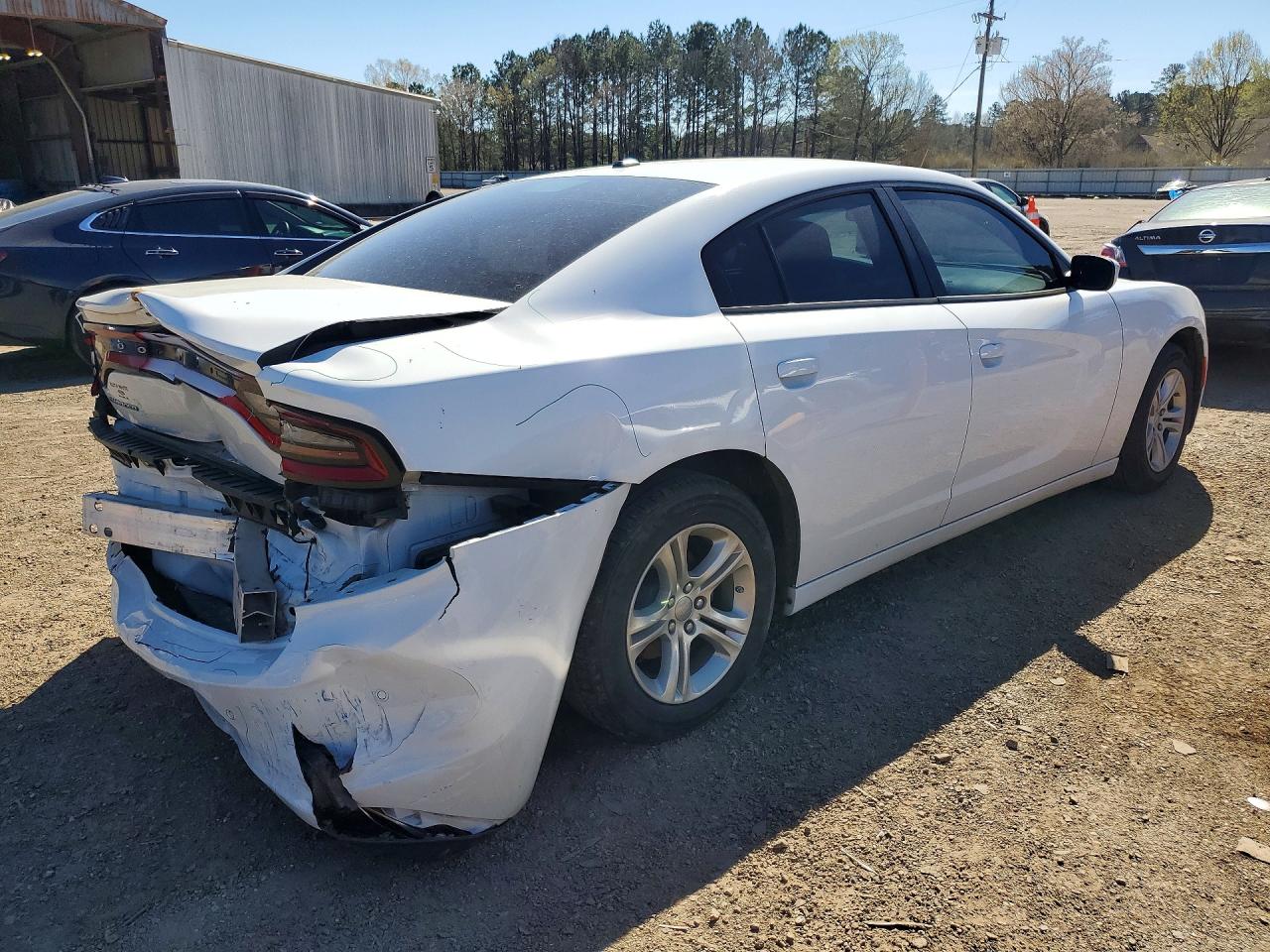 2022 Dodge Charger Sxt White vin: 2C3CDXBG6NH234638