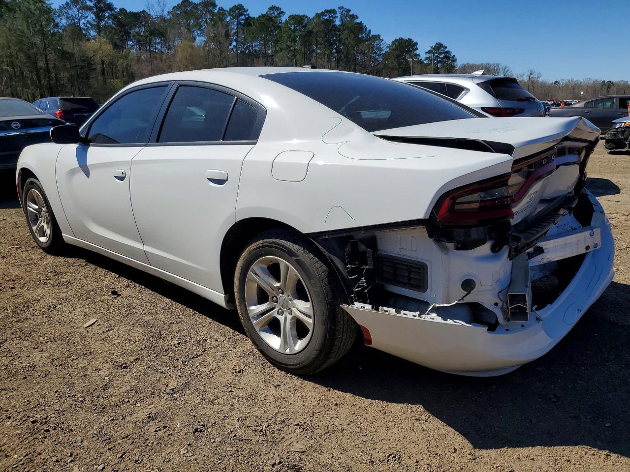 2022 Dodge Charger Sxt White vin: 2C3CDXBG6NH234638