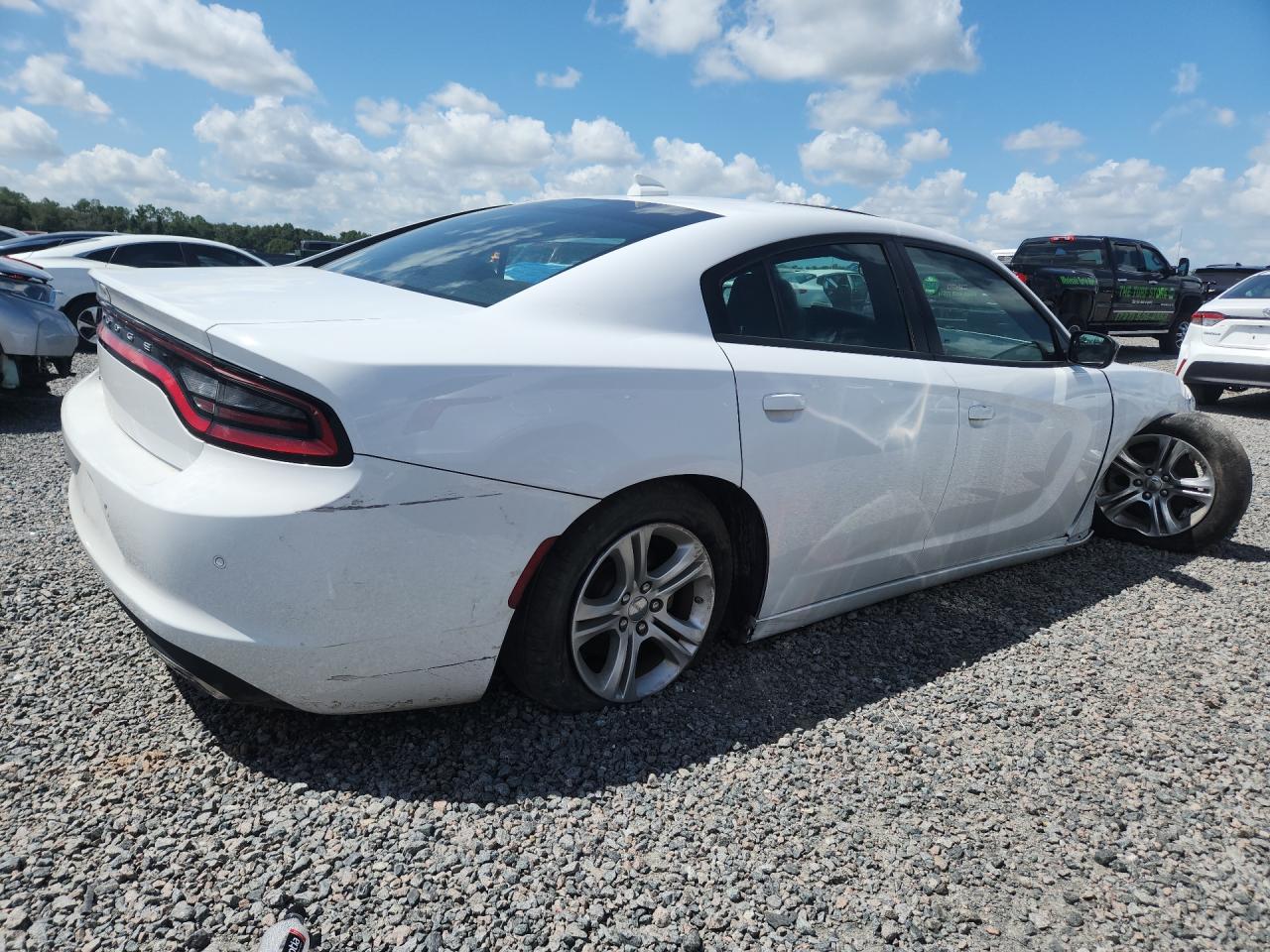 2023 Dodge Charger Sxt White vin: 2C3CDXBG6PH698421