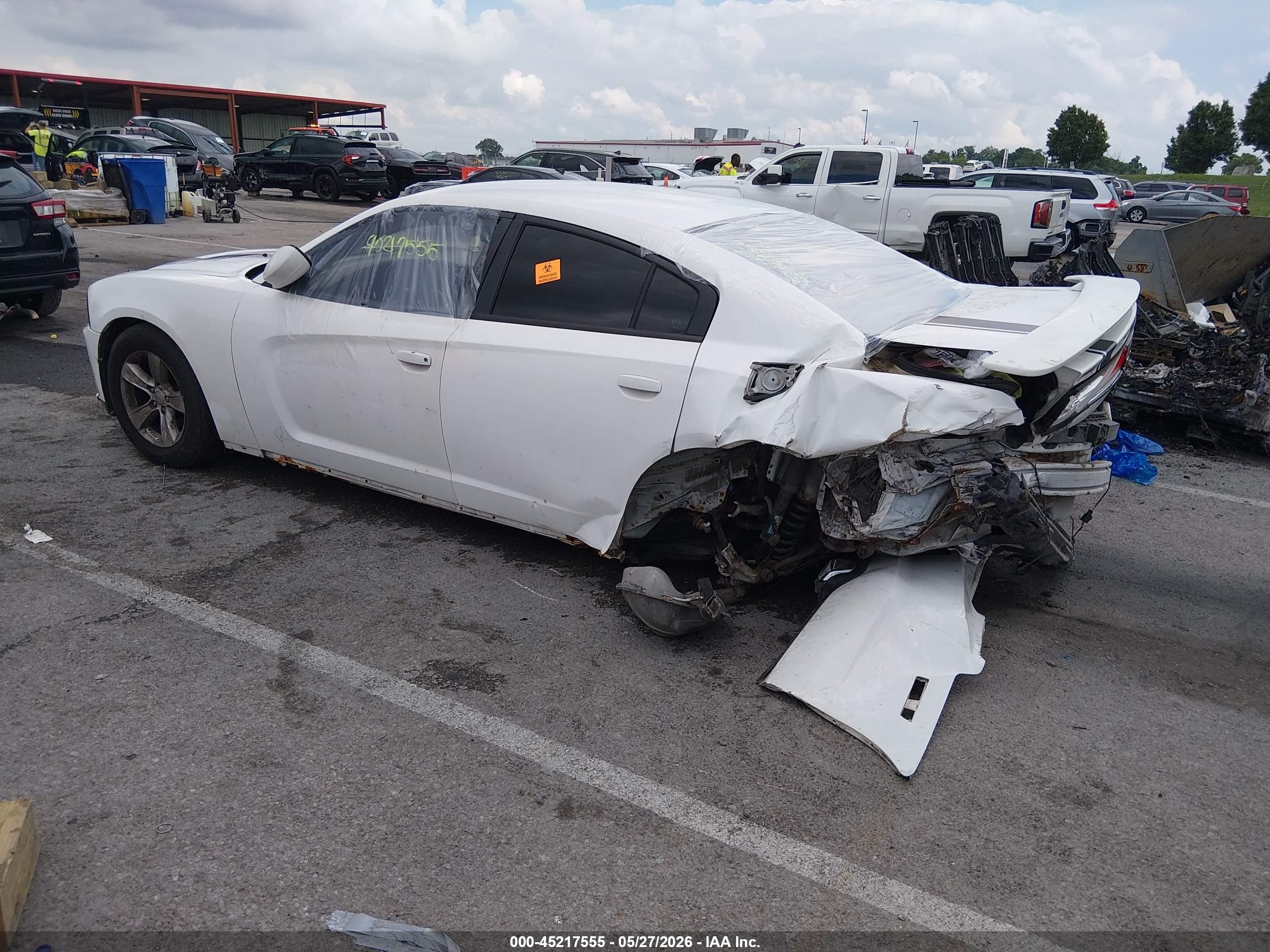 2012 Dodge Charger Se White vin: 2C3CDXBG7CH217859