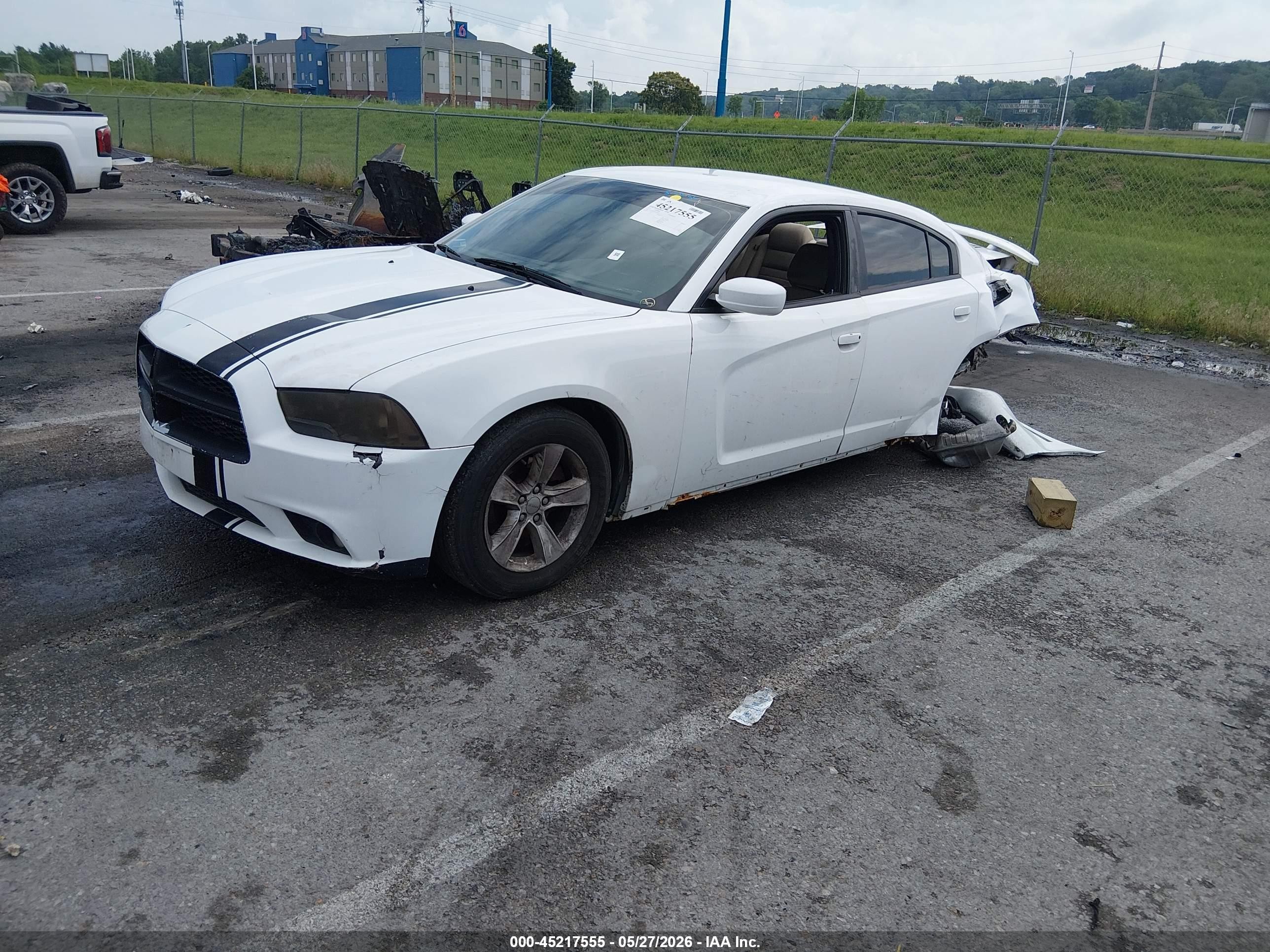 2012 Dodge Charger Se White vin: 2C3CDXBG7CH217859