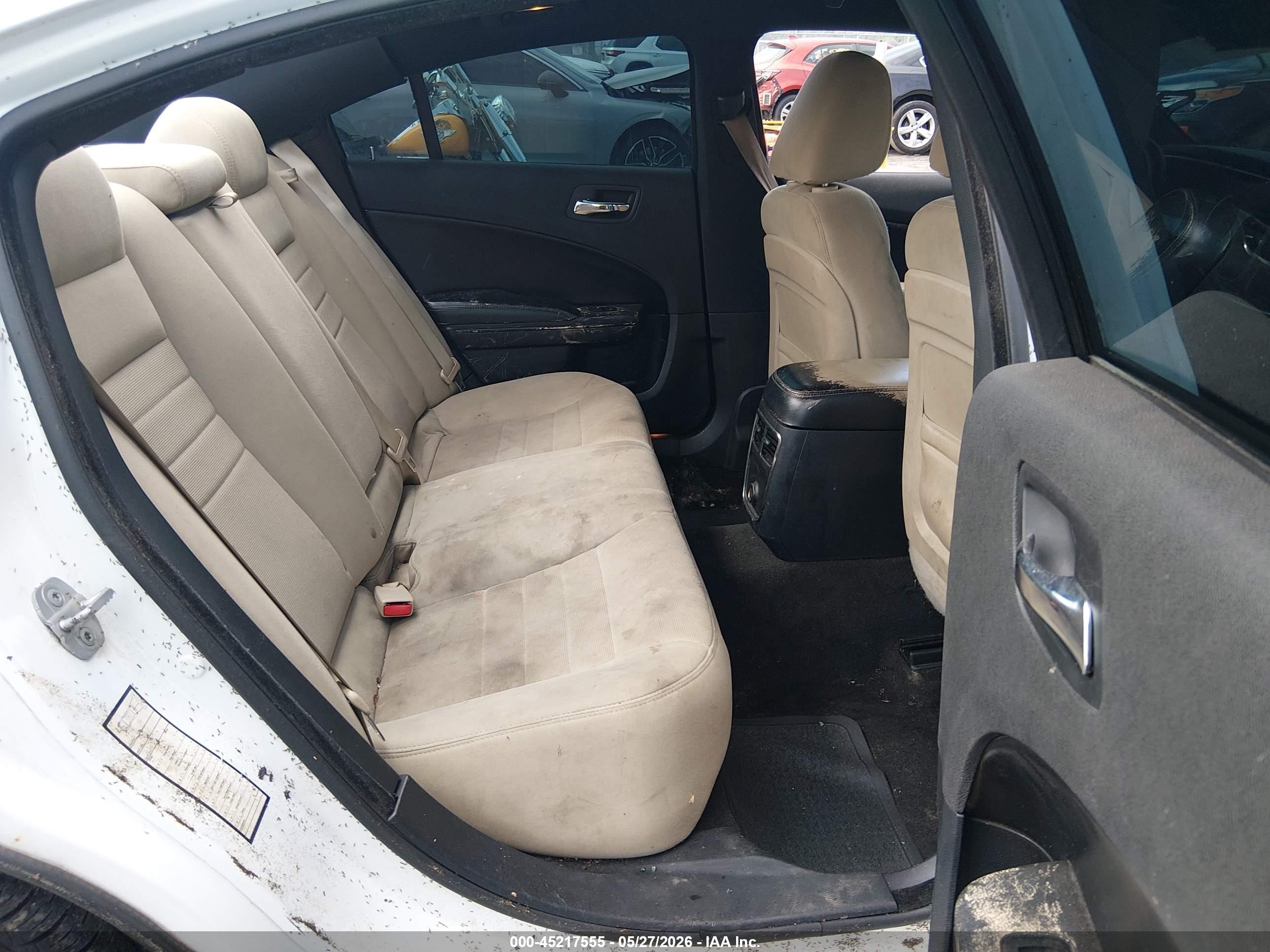 2012 Dodge Charger Se White vin: 2C3CDXBG7CH217859