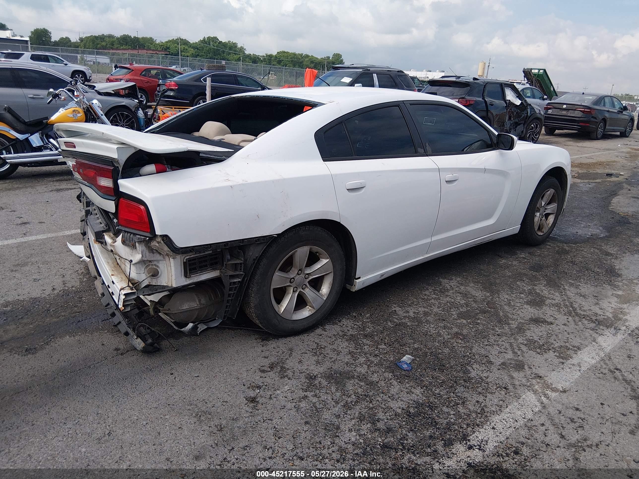 2012 Dodge Charger Se White vin: 2C3CDXBG7CH217859