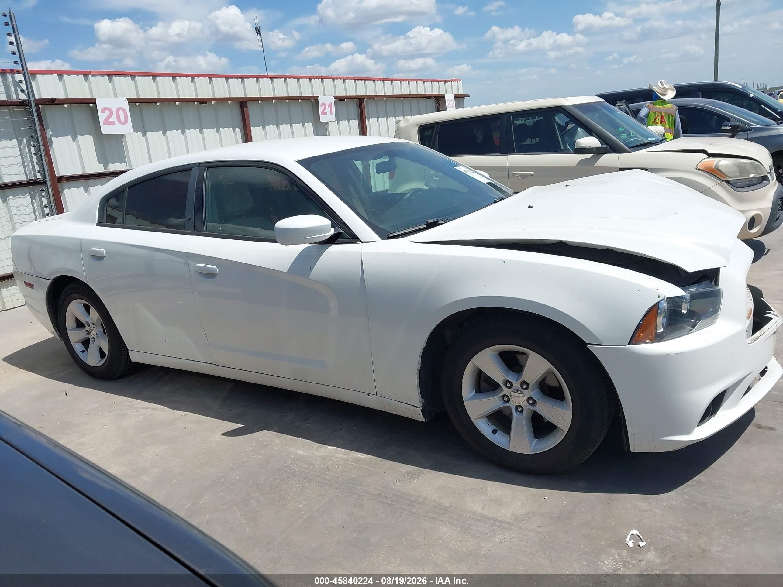 2012 Dodge Charger Se White vin: 2C3CDXBG7CH242759