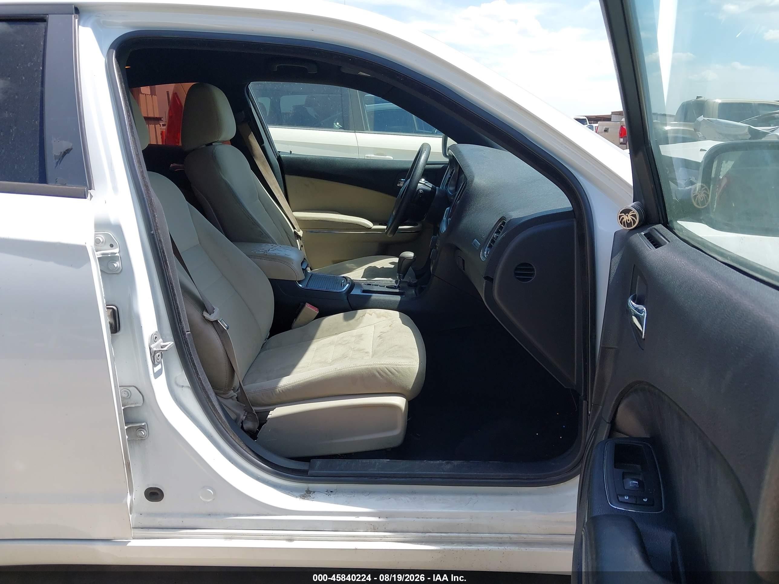 2012 Dodge Charger Se White vin: 2C3CDXBG7CH242759