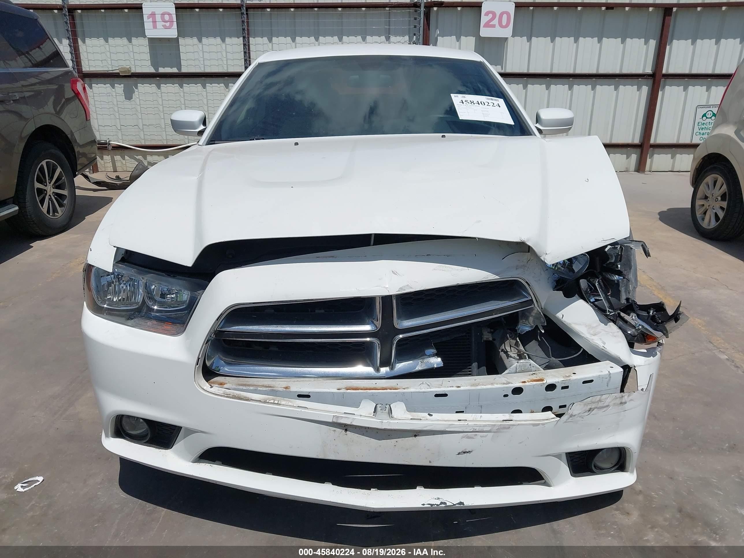 2012 Dodge Charger Se White vin: 2C3CDXBG7CH242759